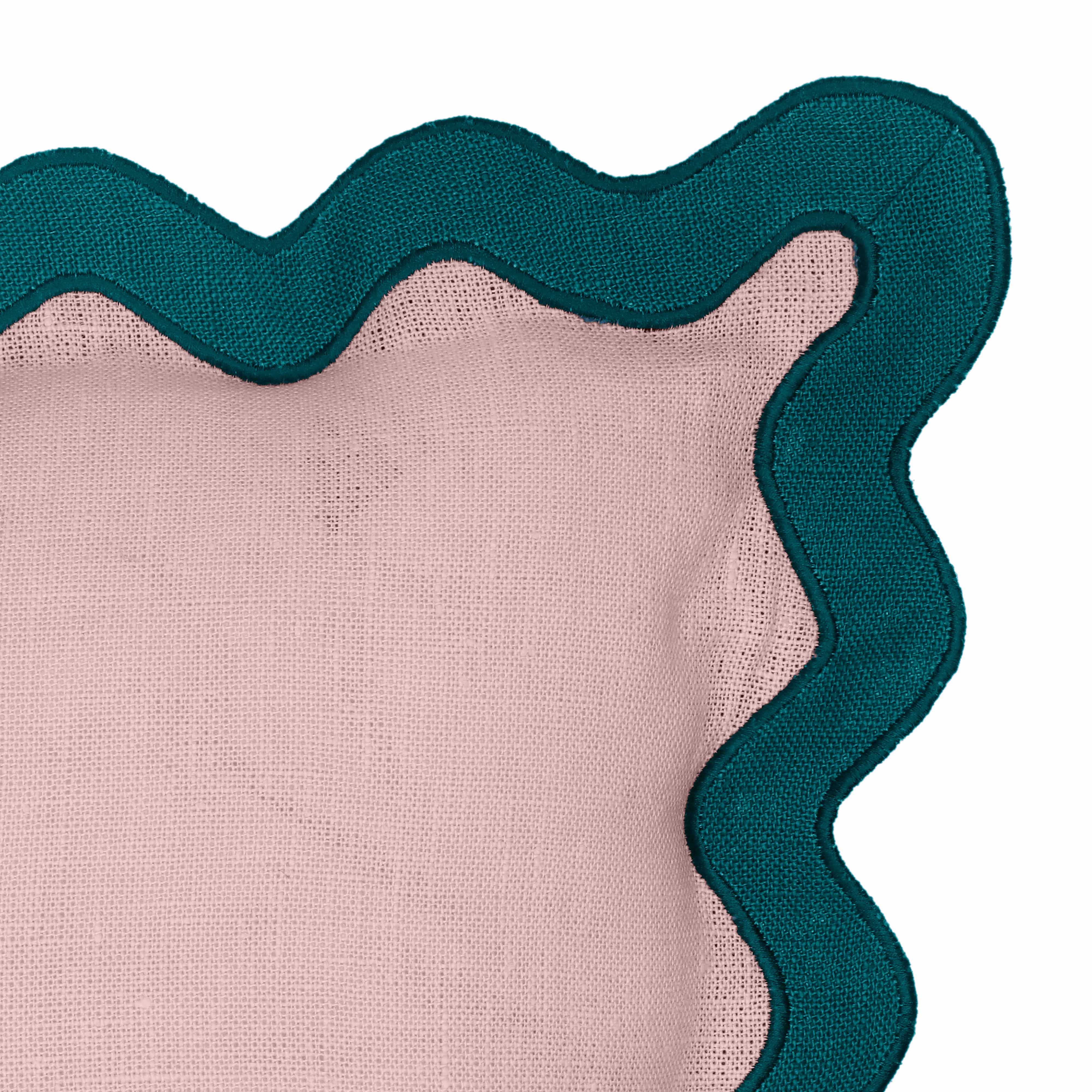 Scalloped Edge 24" Square Throw Pillow Cover 109 Scalloped Edge 24" Square Throw Pillow Cover