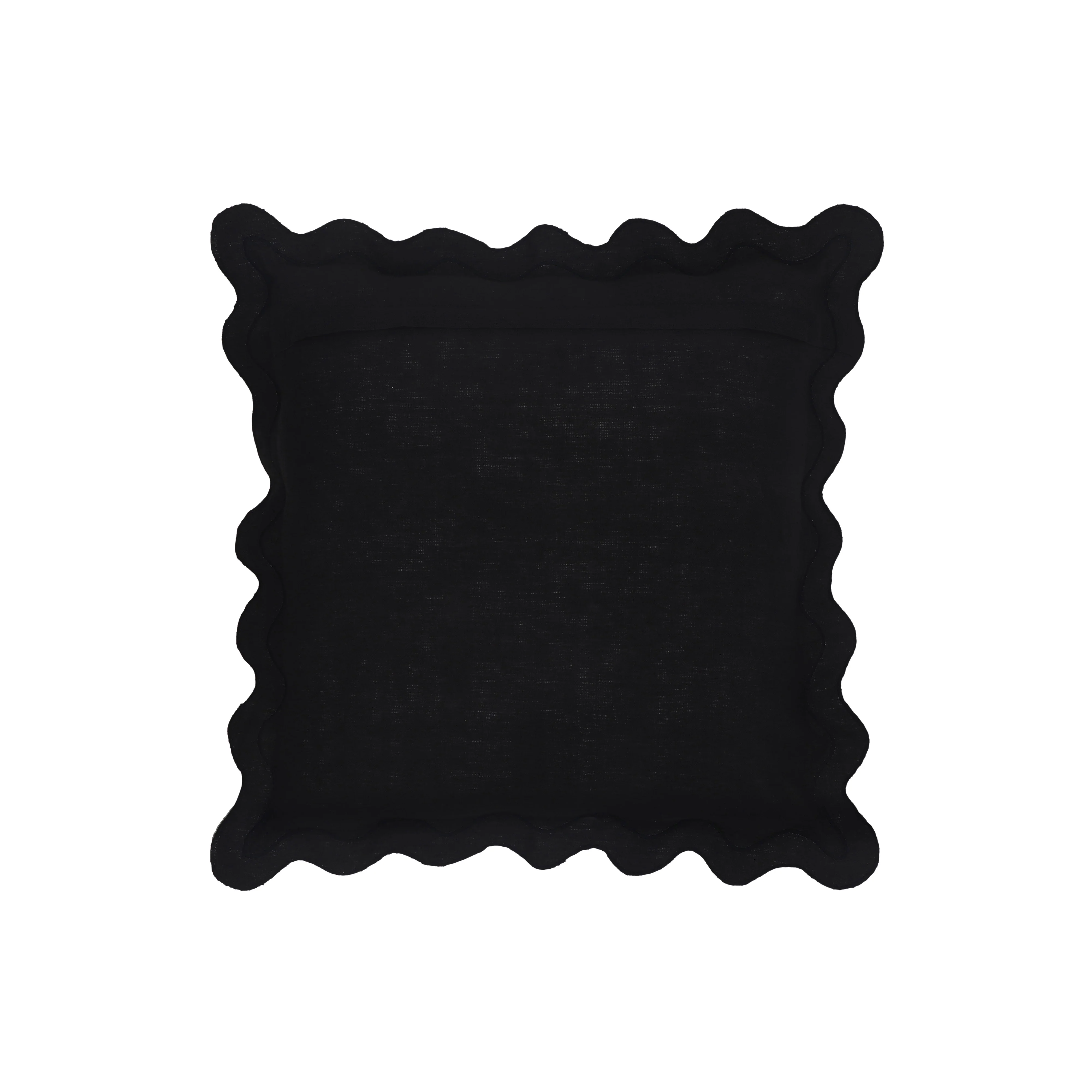 Scalloped Edge 24" Square Throw Pillow Cover 75 Scalloped Edge 24" Square Throw Pillow Cover