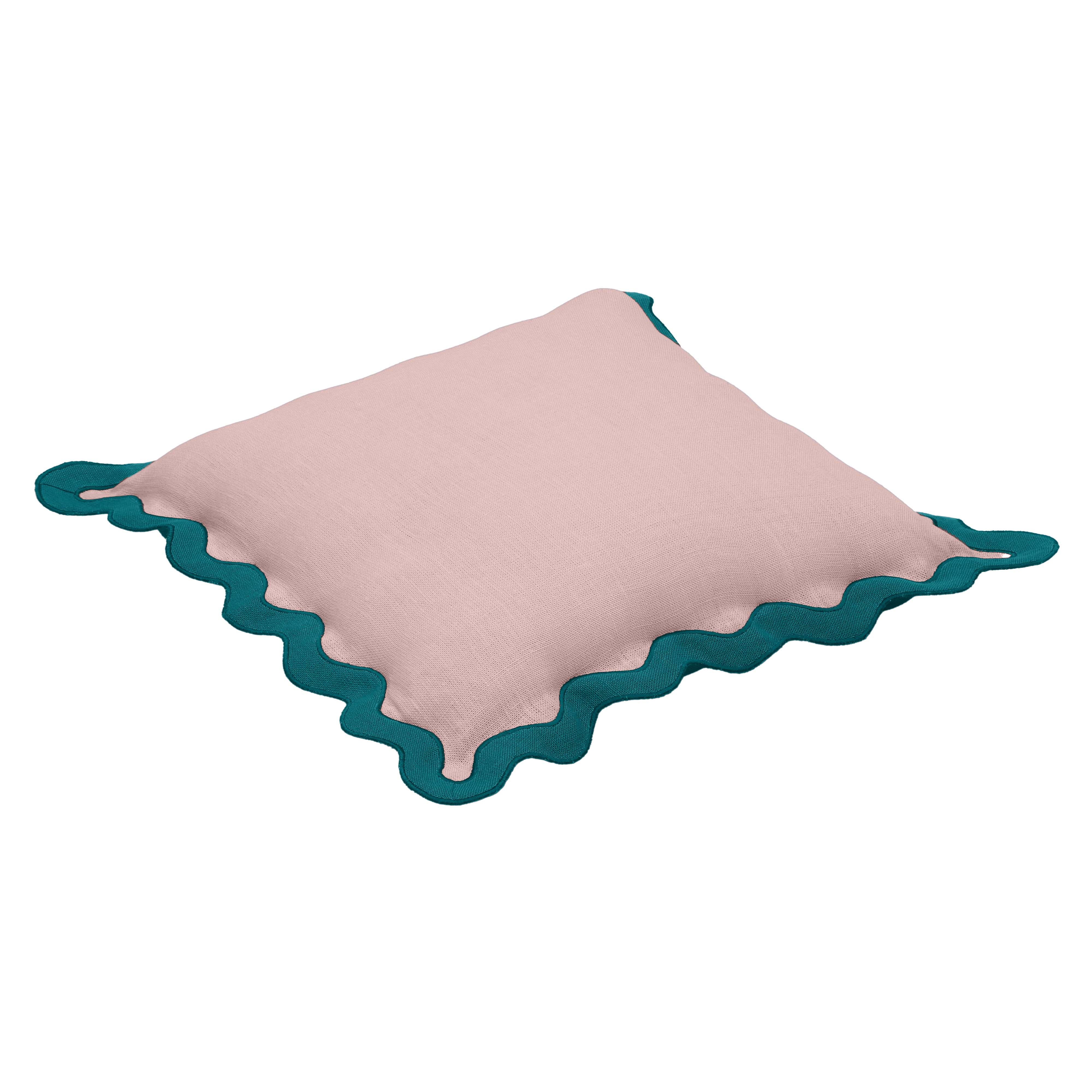 Scalloped Edge 24" Square Throw Pillow Cover 112 Scalloped Edge 24" Square Throw Pillow Cover