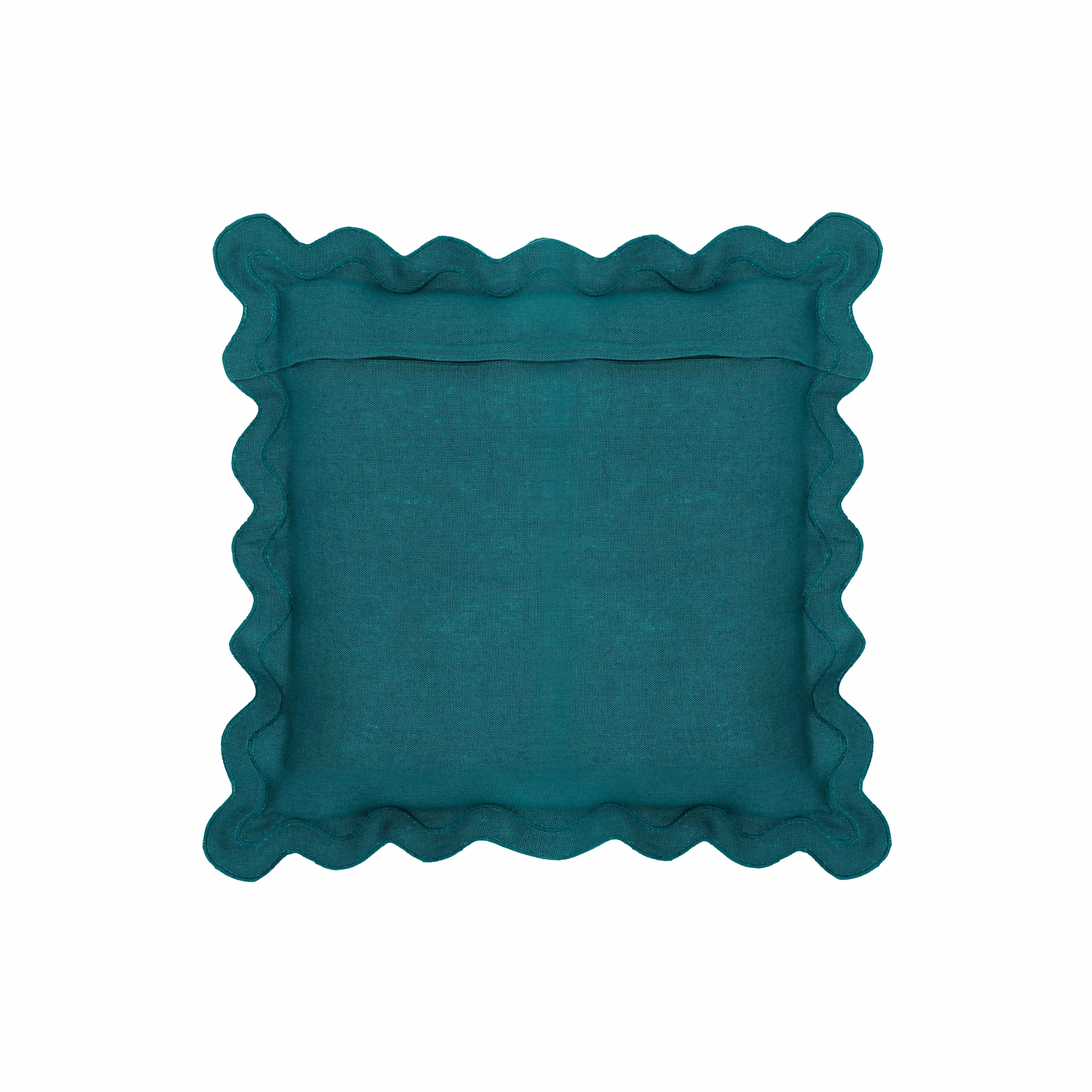Scalloped Edge 24" Square Throw Pillow Cover 113 Scalloped Edge 24" Square Throw Pillow Cover