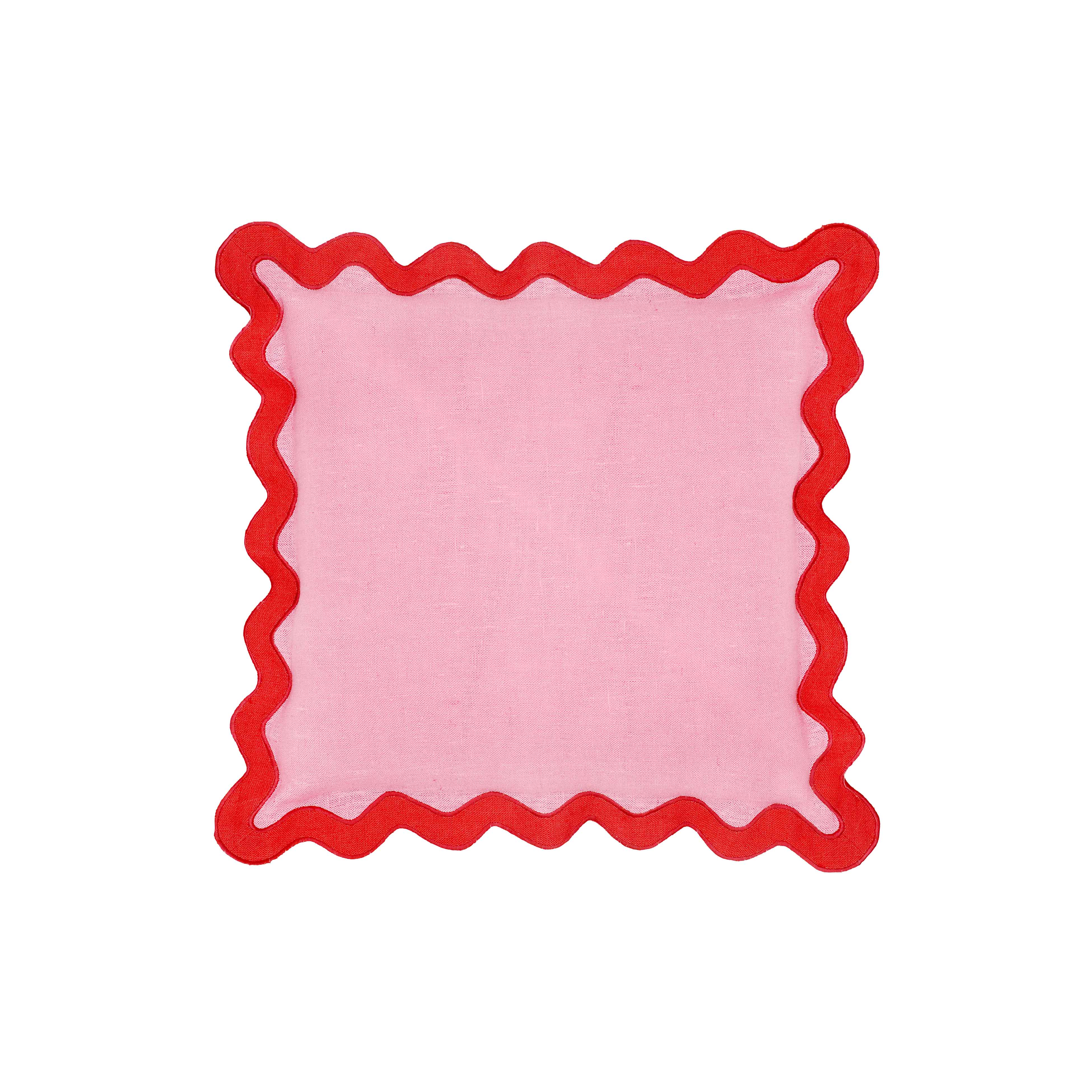 Scalloped Edge 24" Square Throw Pillow Cover 116 Scalloped Edge 24" Square Throw Pillow Cover