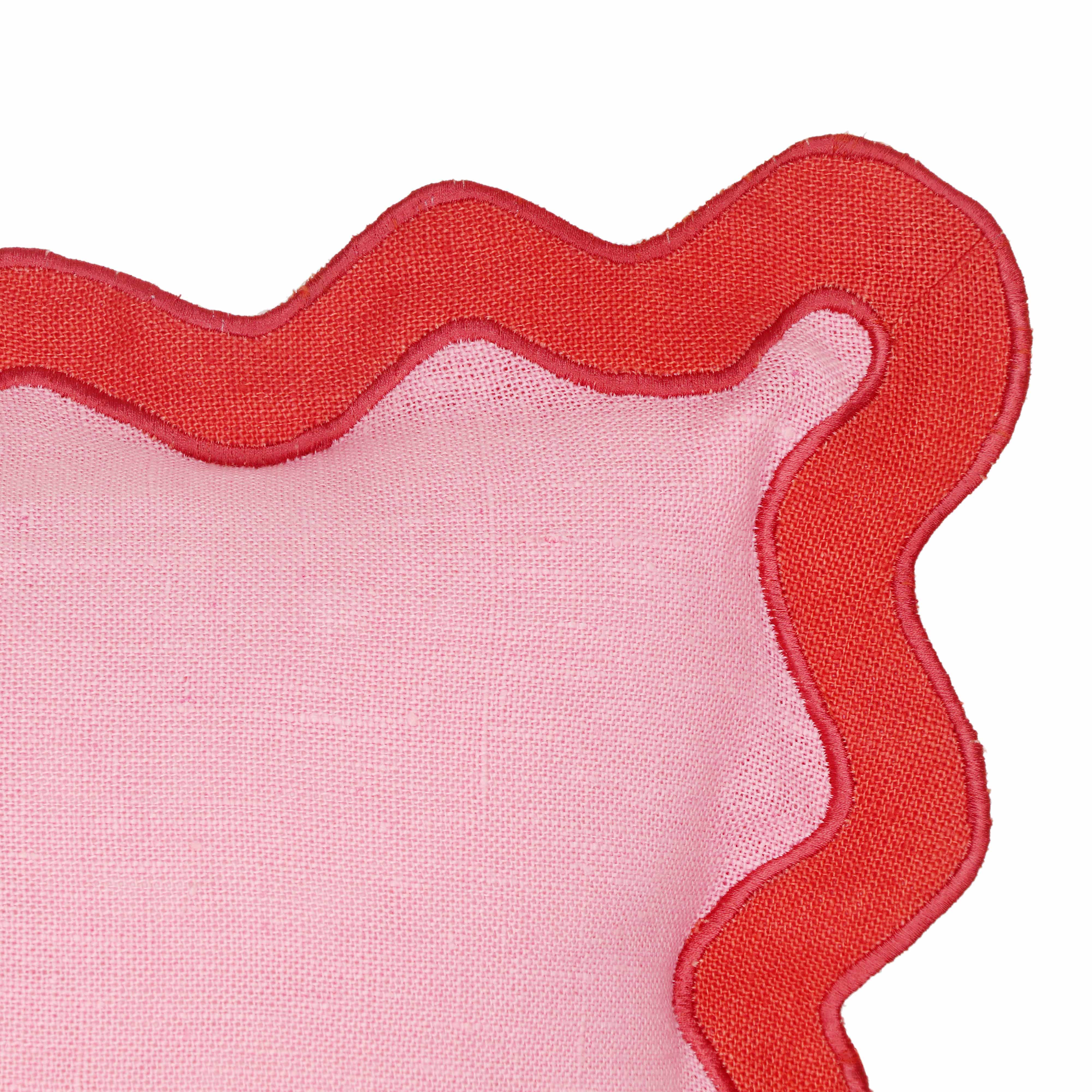 Scalloped Edge 24" Square Throw Pillow Cover 120 Scalloped Edge 24" Square Throw Pillow Cover