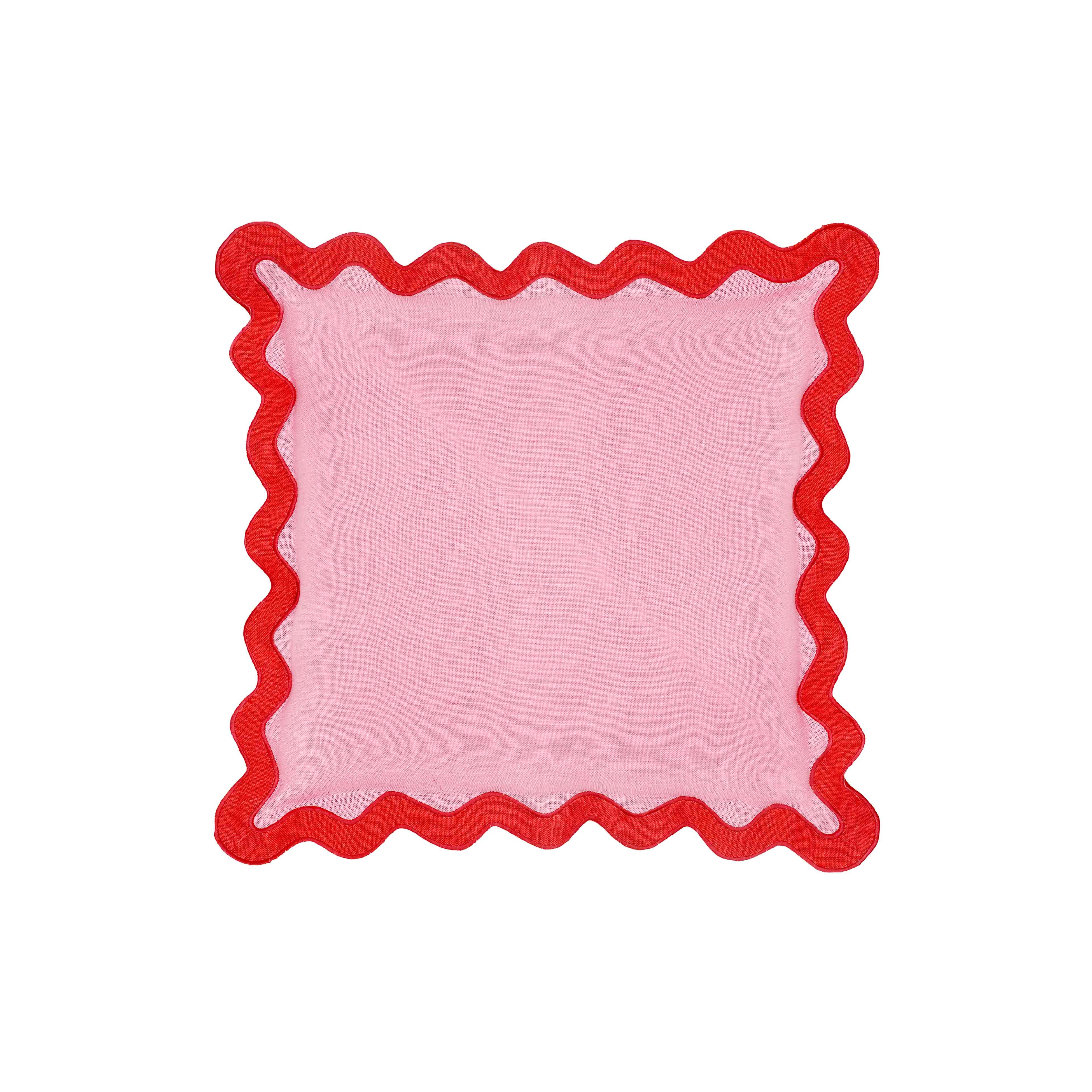 Scalloped Edge 24" Square Throw Pillow Cover 121 Scalloped Edge 24" Square Throw Pillow Cover