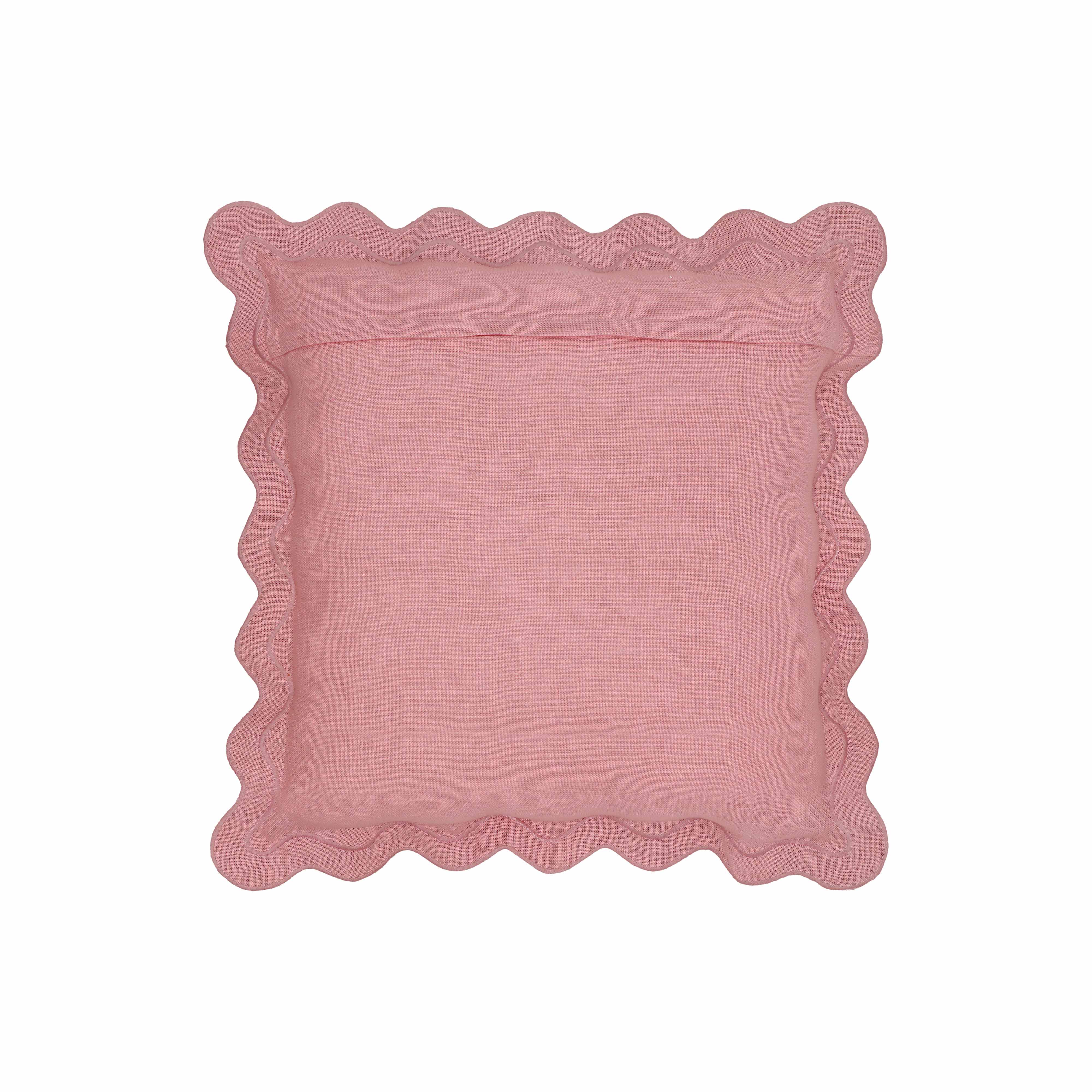 Scalloped Edge 24" Square Throw Pillow Cover 130 Scalloped Edge 24" Square Throw Pillow Cover