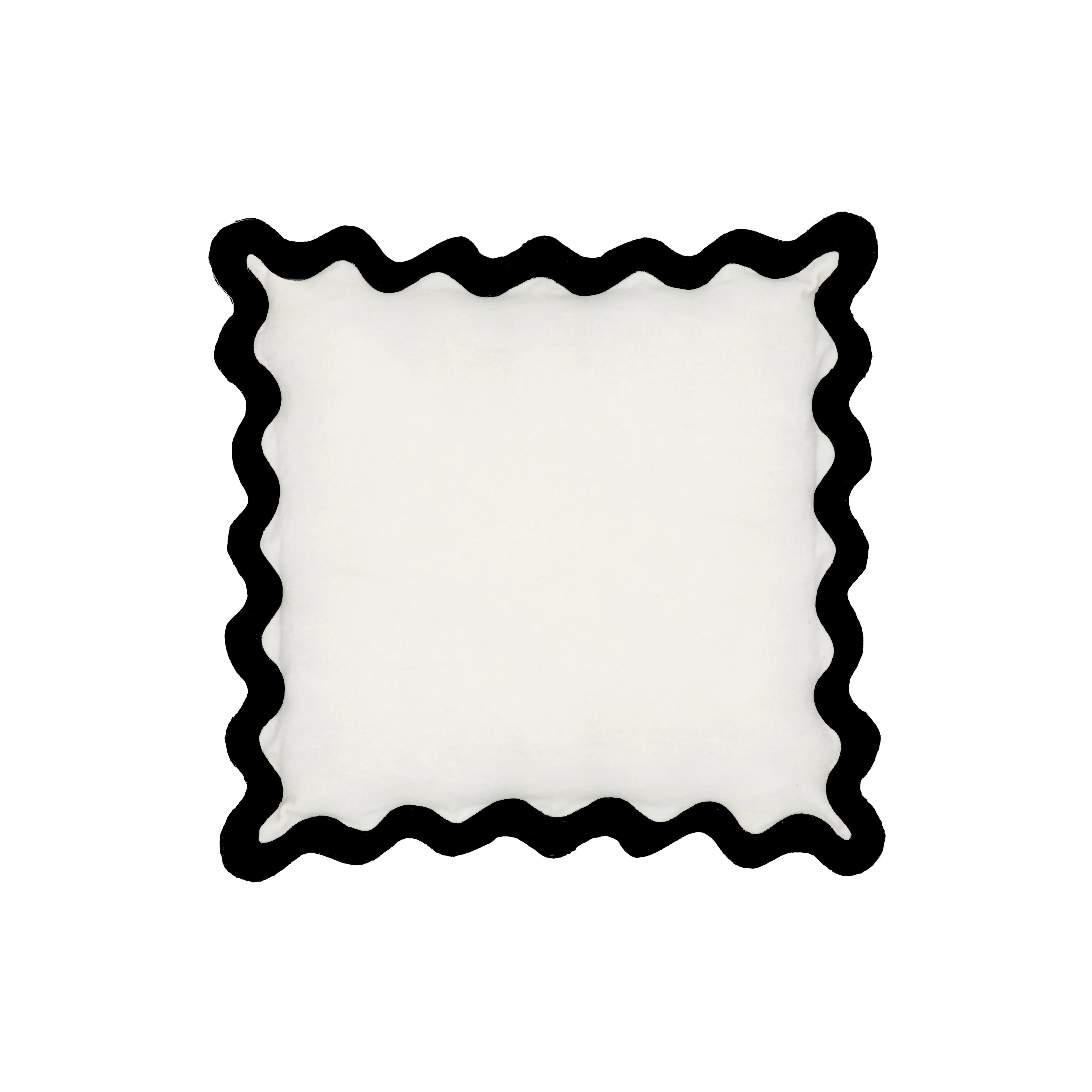 Scalloped Edge 24" Square Throw Pillow Cover 77 Scalloped Edge 24" Square Throw Pillow Cover