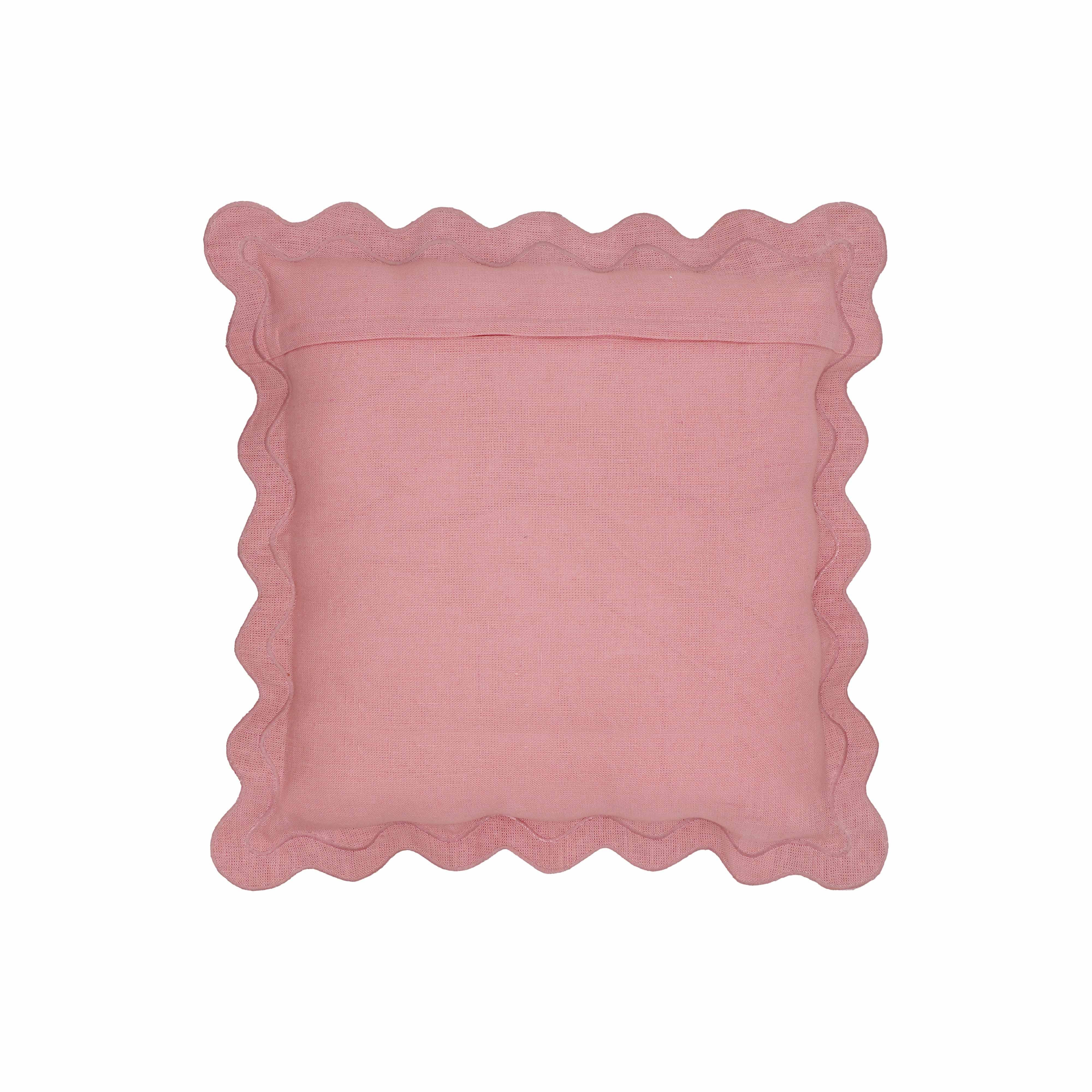 Scalloped Edge 24" Square Throw Pillow Cover 135 Scalloped Edge 24" Square Throw Pillow Cover