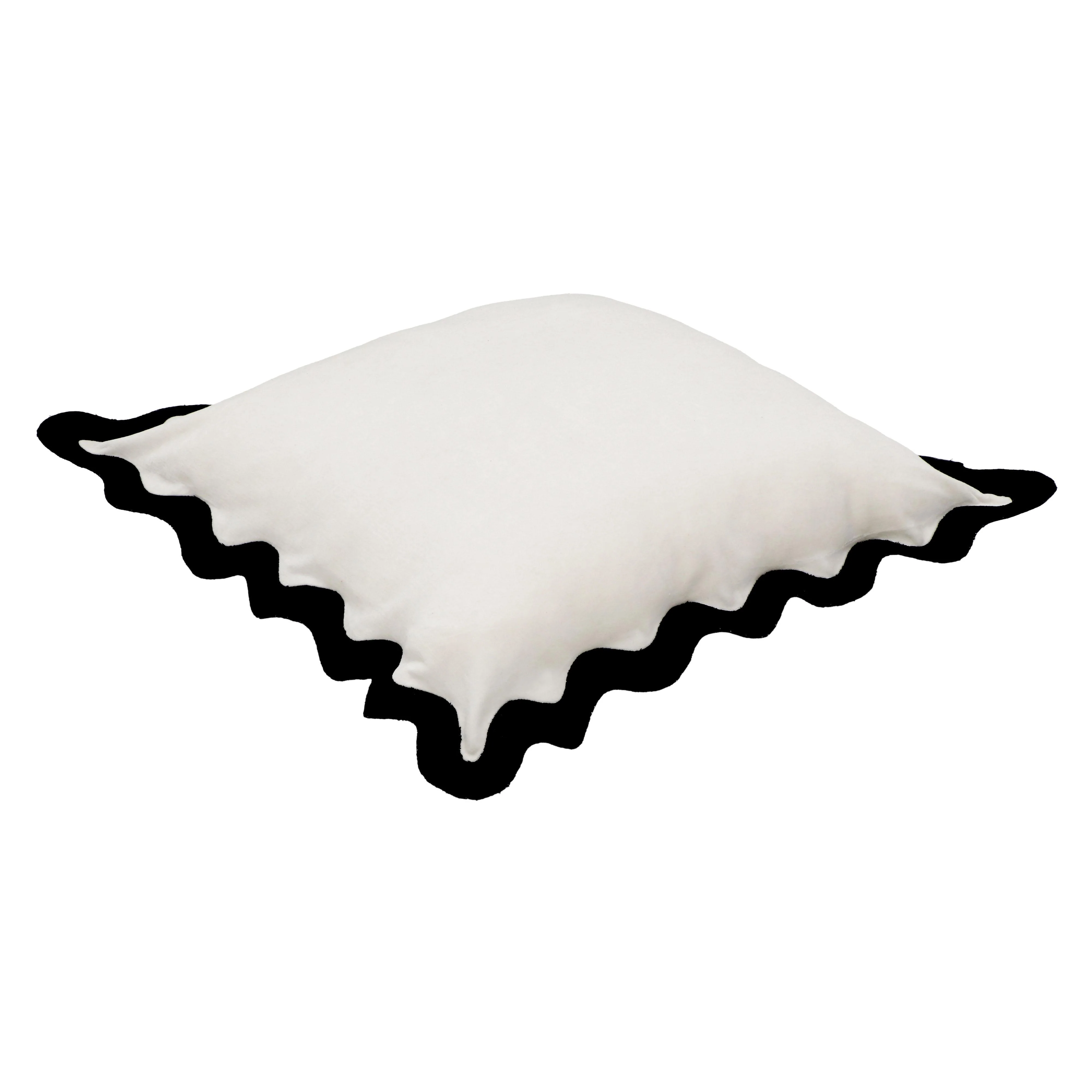 Scalloped Edge 24" Square Throw Pillow Cover 79 Scalloped Edge 24" Square Throw Pillow Cover
