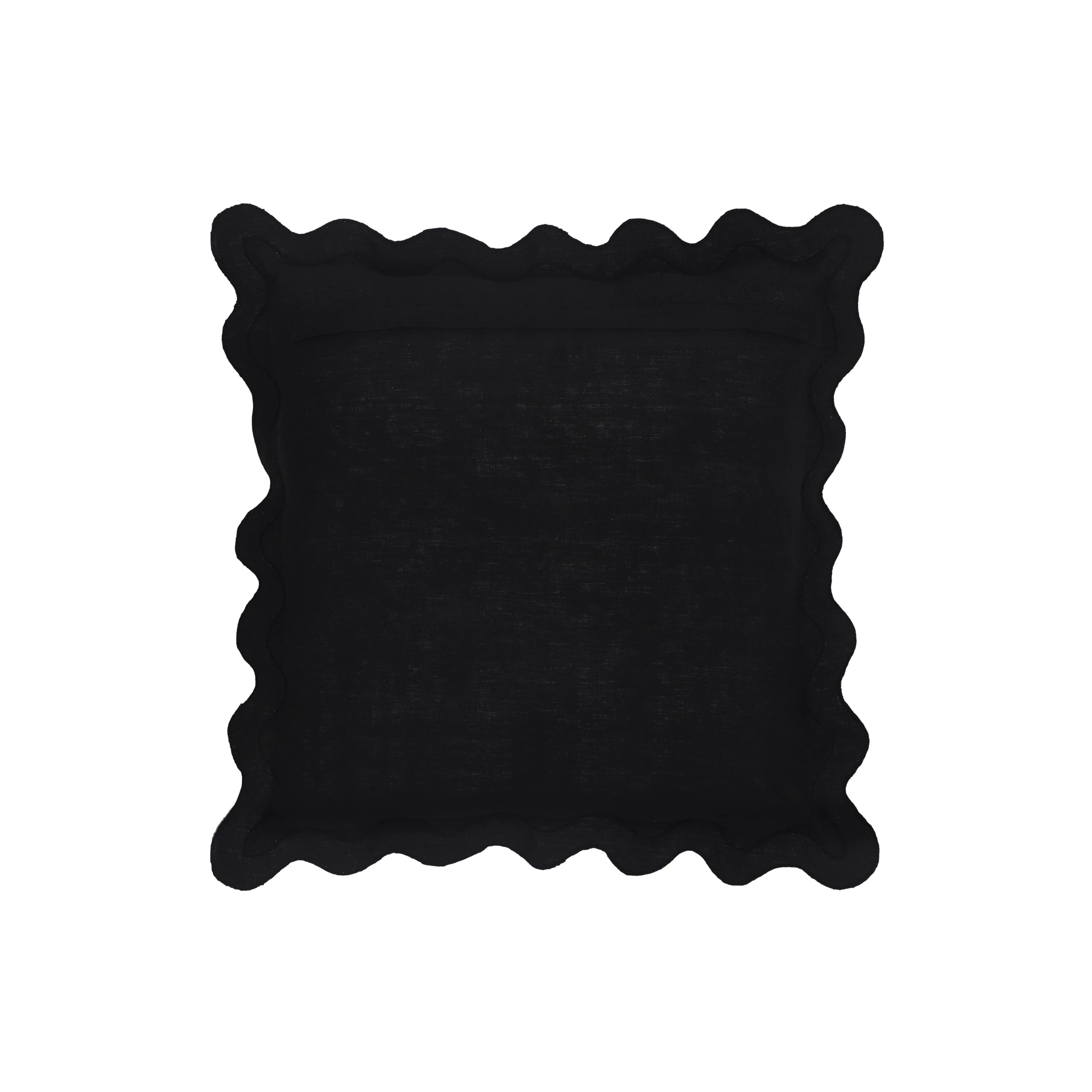 Scalloped Edge 24" Square Throw Pillow Cover 80 Scalloped Edge 24" Square Throw Pillow Cover
