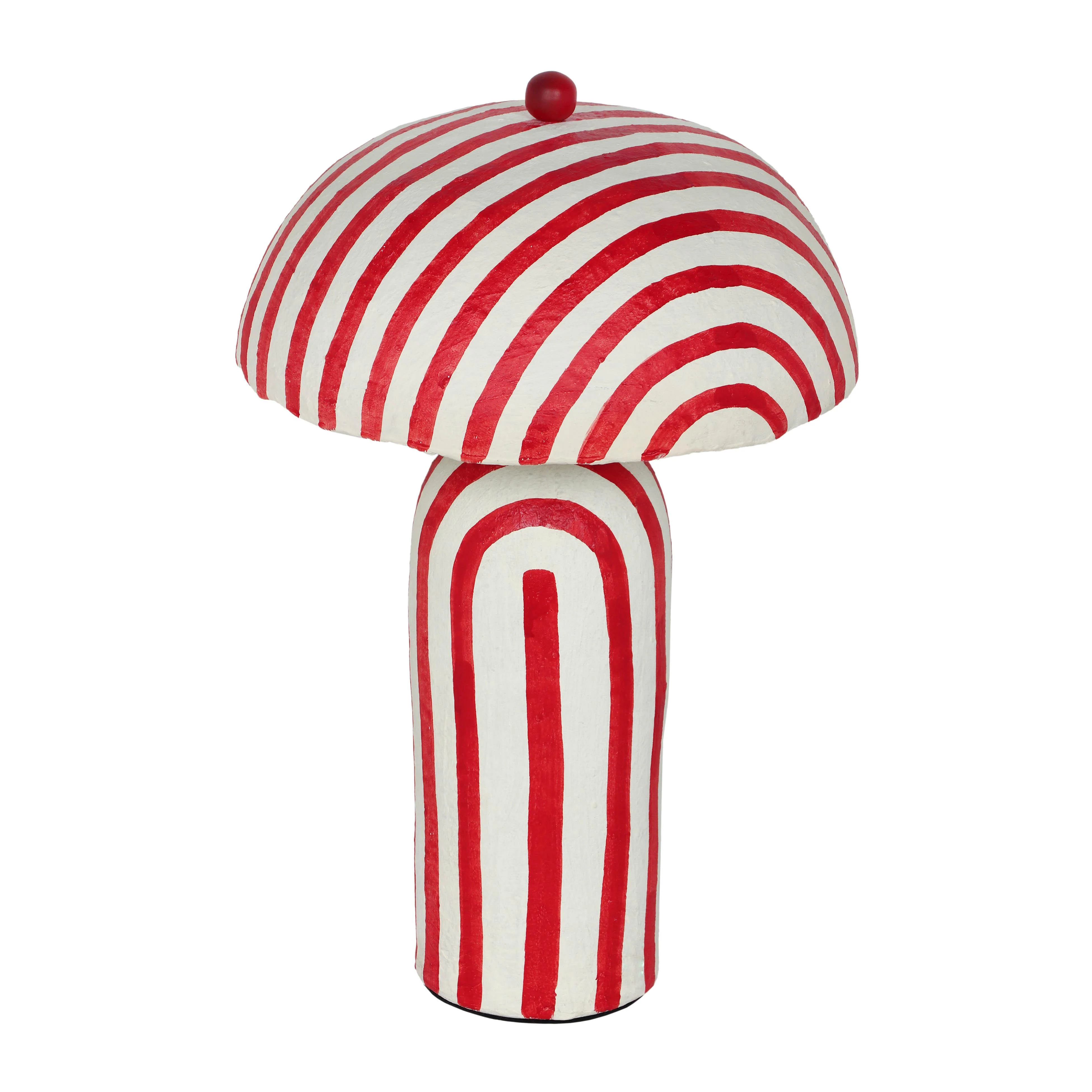 Maiori Striped Papier Mache Table Lamp 28 Maiori Striped Papier Mache Table Lamp