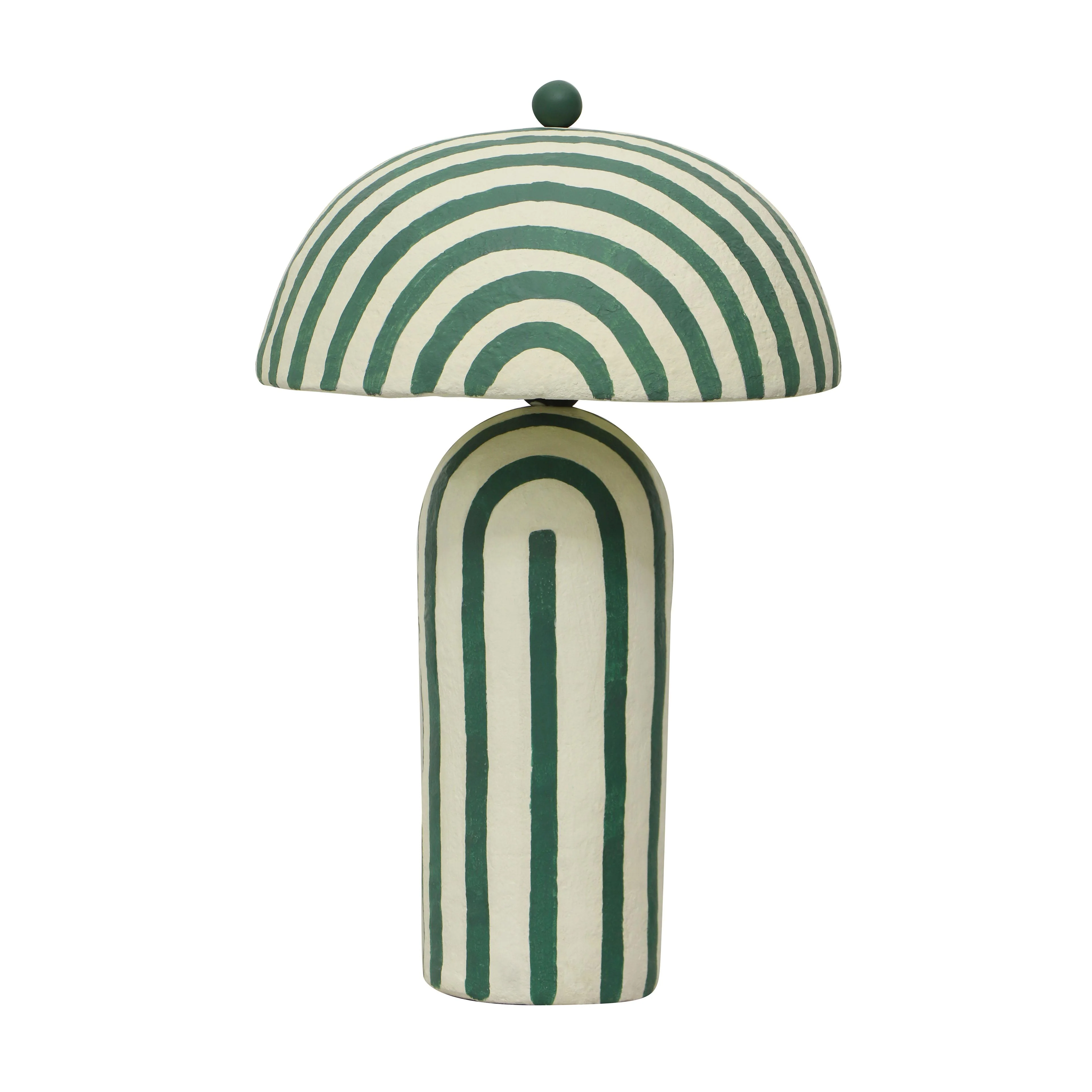 Maiori Striped Papier Mache Table Lamp 32 Maiori Striped Papier Mache Table Lamp