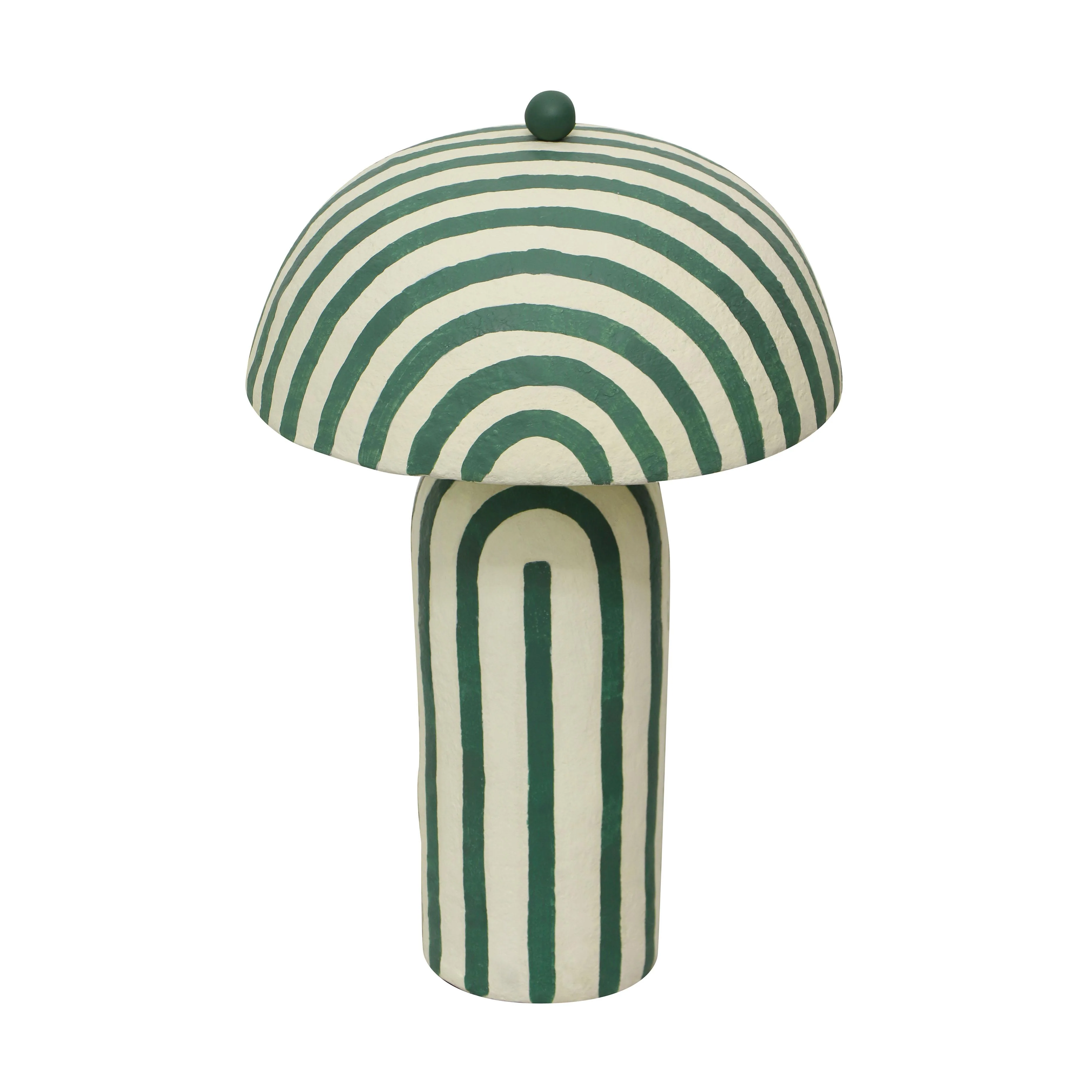 Maiori Striped Papier Mache Table Lamp 34 Maiori Striped Papier Mache Table Lamp