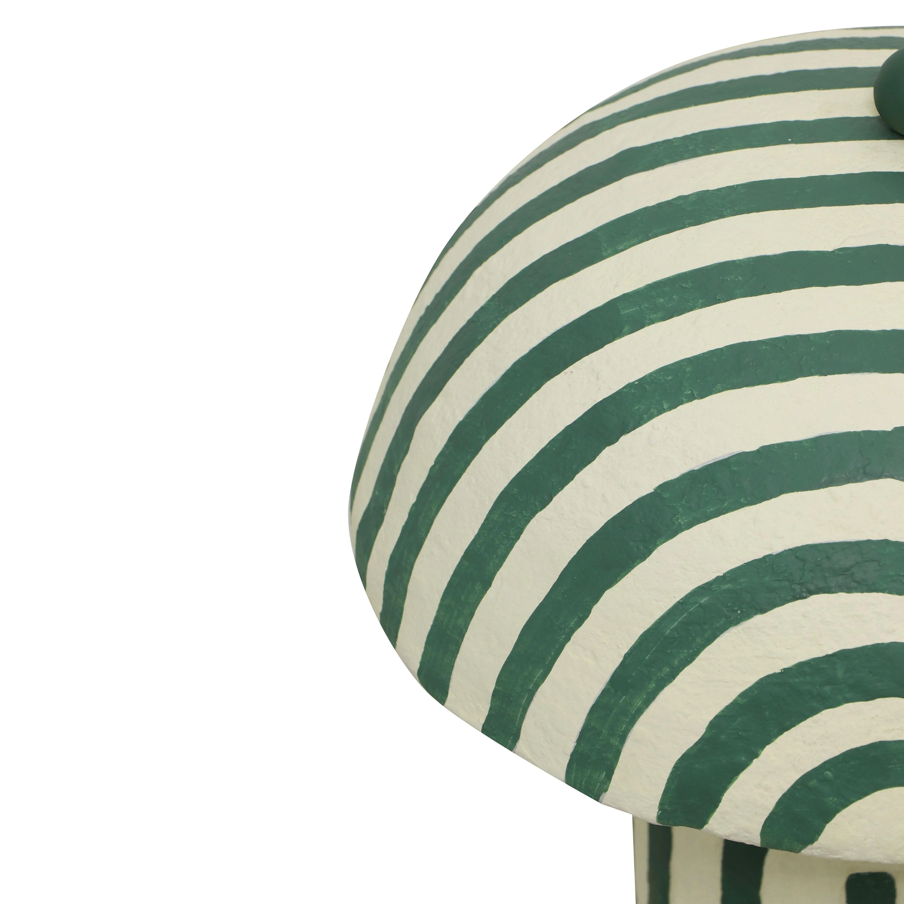 Maiori Striped Papier Mache Table Lamp 35 Maiori Striped Papier Mache Table Lamp