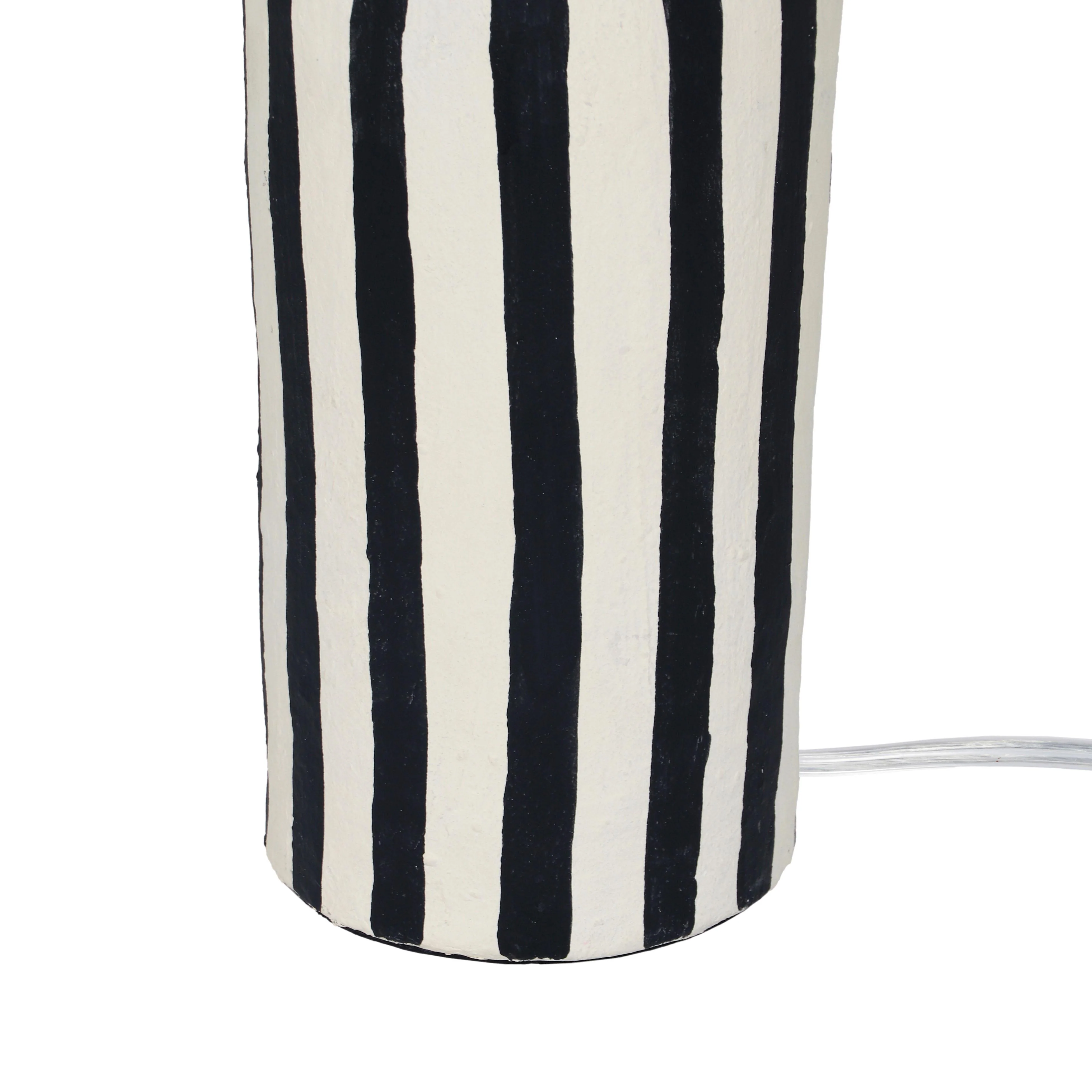 Maiori Striped Papier Mache Table Lamp 23 Maiori Striped Papier Mache Table Lamp