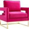 Avery Velvet Accent Chair