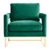 Avery Velvet Accent Chair