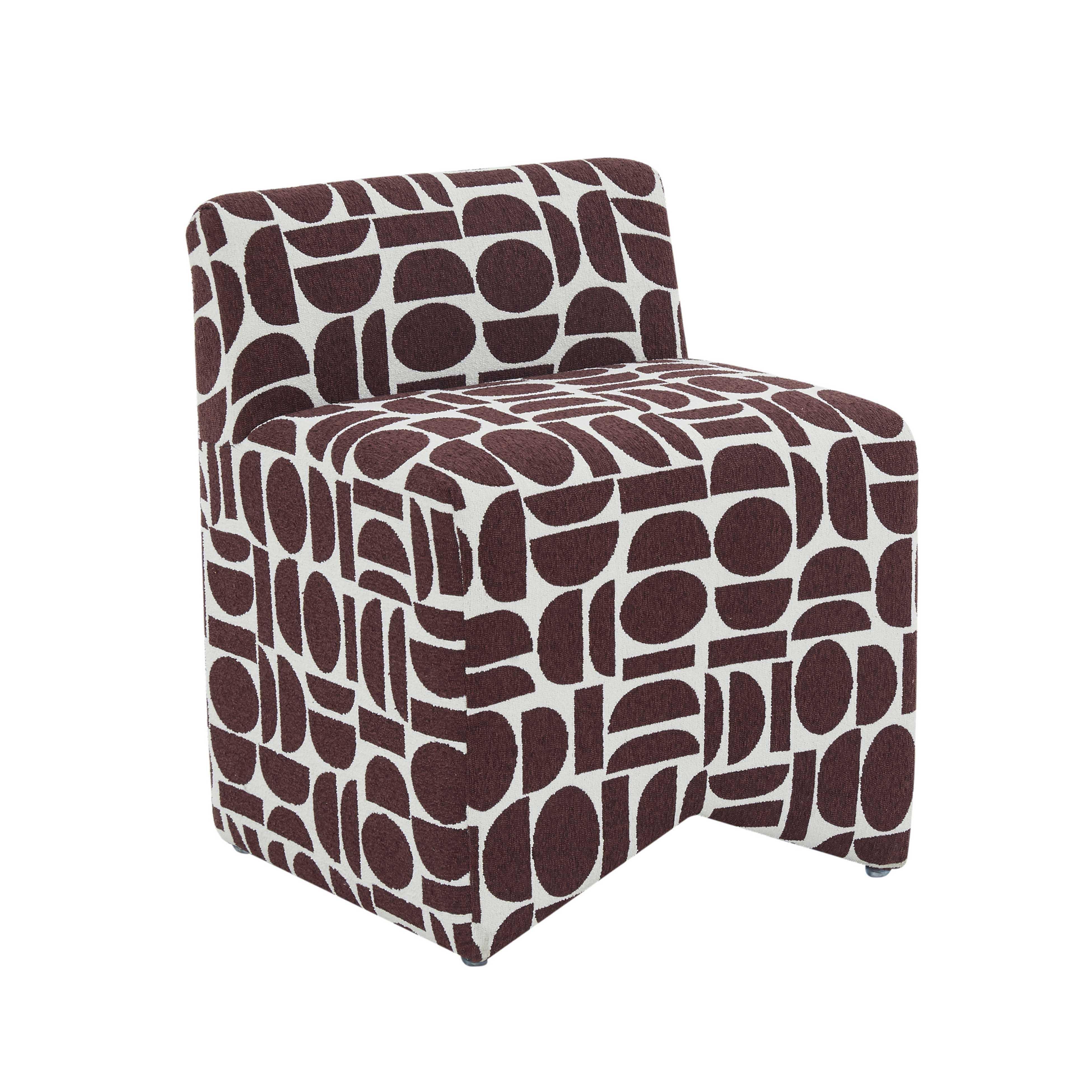Pippa Geometric Jacquard Weave Stool 1 Pippa Geometric Jacquard Weave Stool