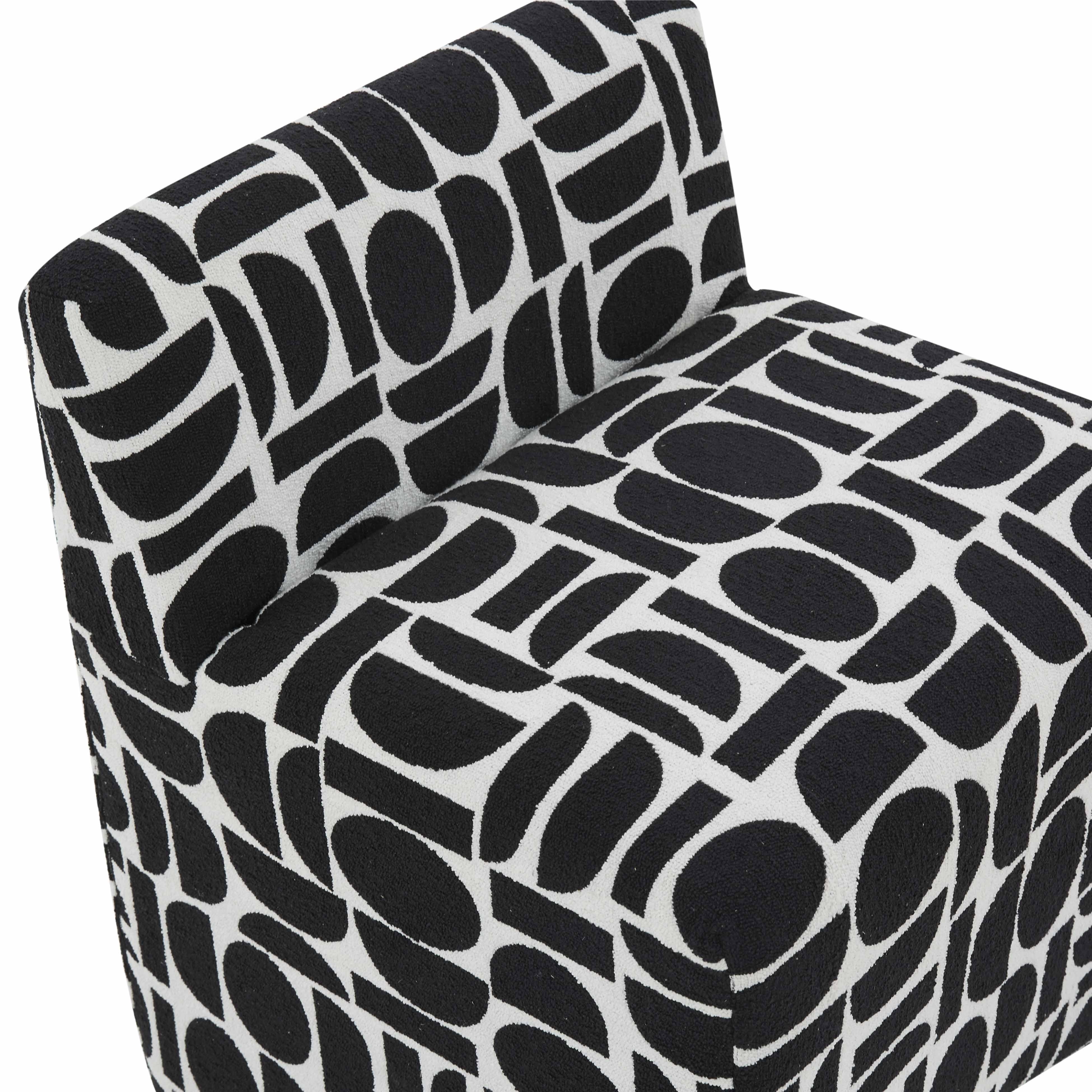 Pippa Geometric Jacquard Weave Stool 24 Pippa Geometric Jacquard Weave Stool