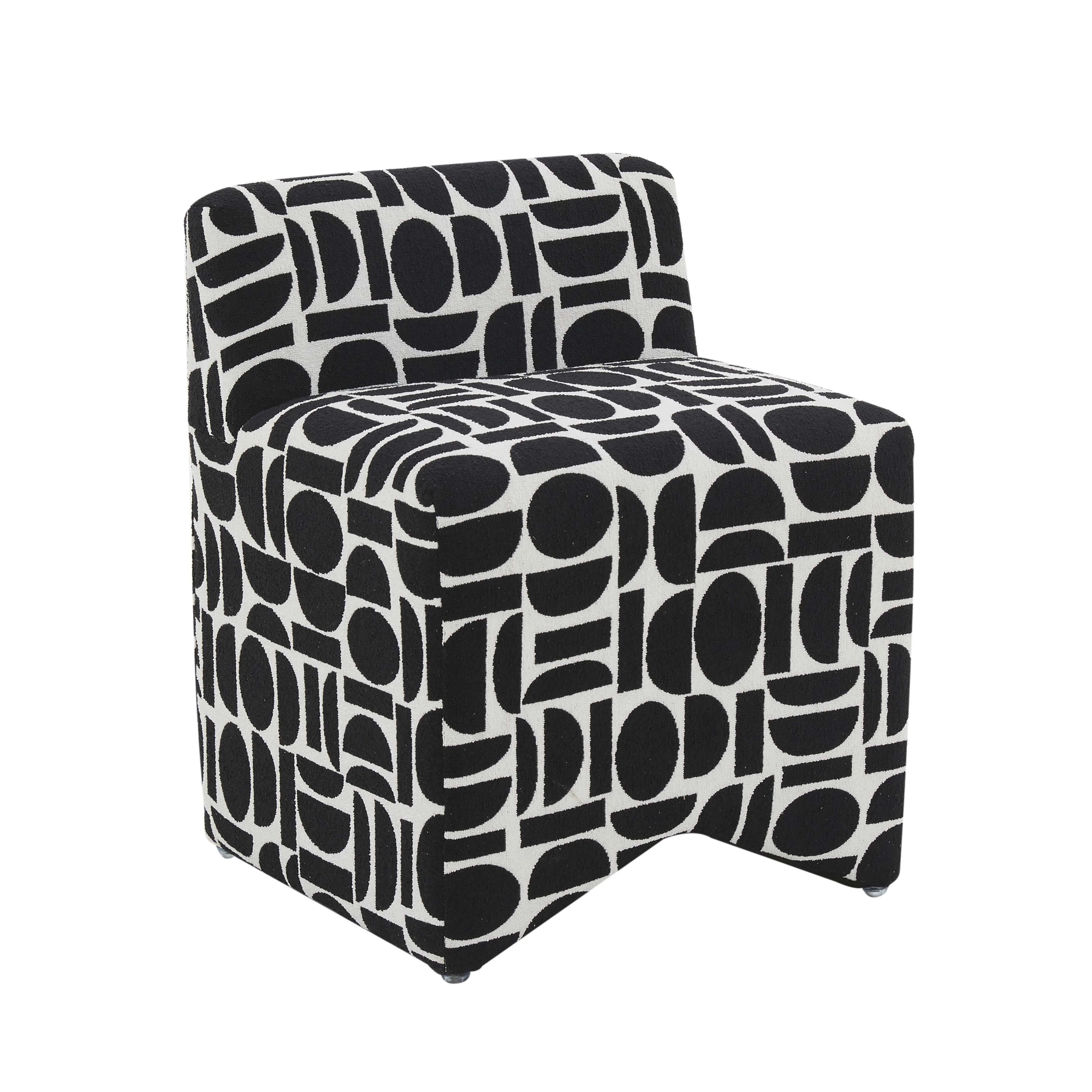 Pippa Geometric Jacquard Weave Stool 20 Pippa Geometric Jacquard Weave Stool