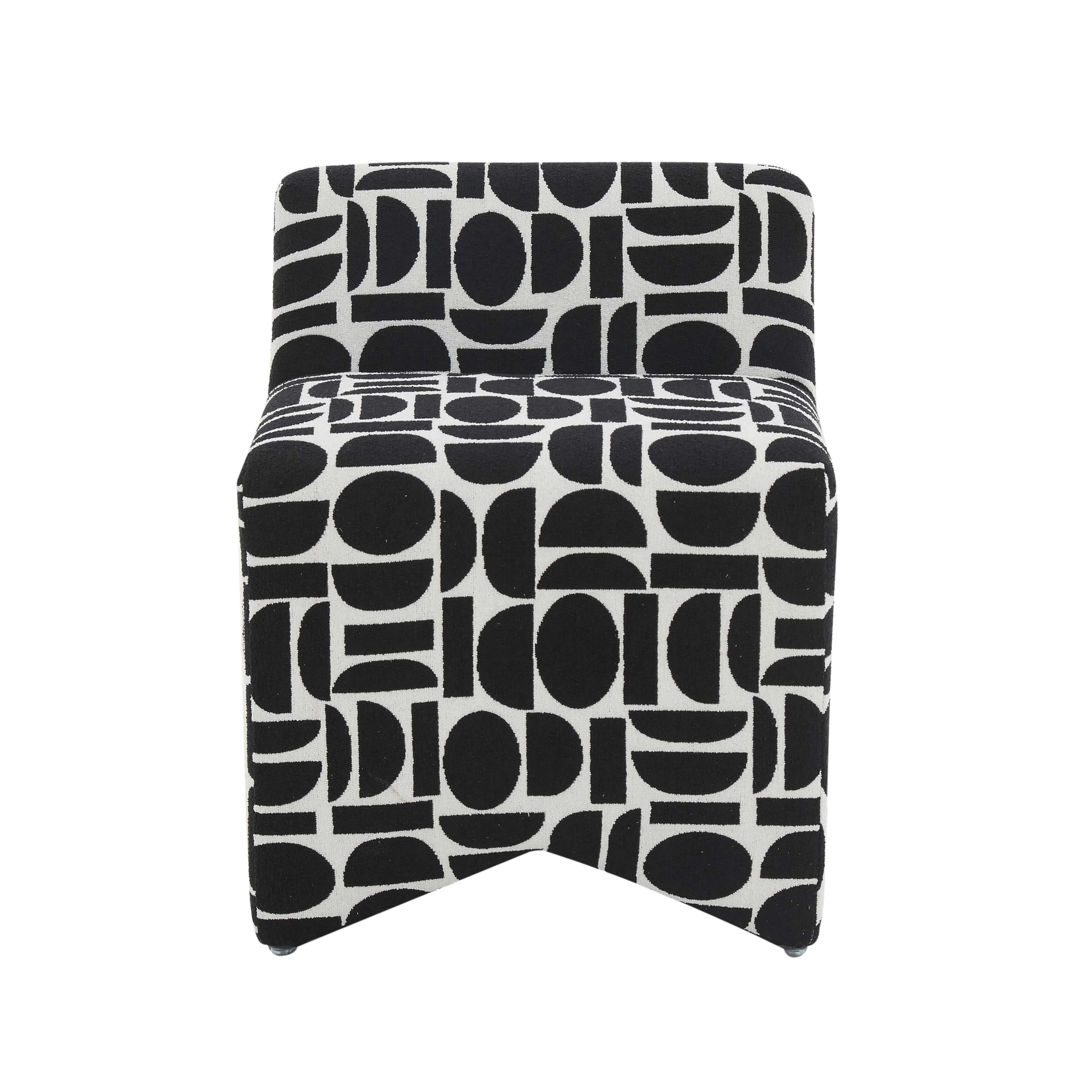 Pippa Geometric Jacquard Weave Stool 22 Pippa Geometric Jacquard Weave Stool