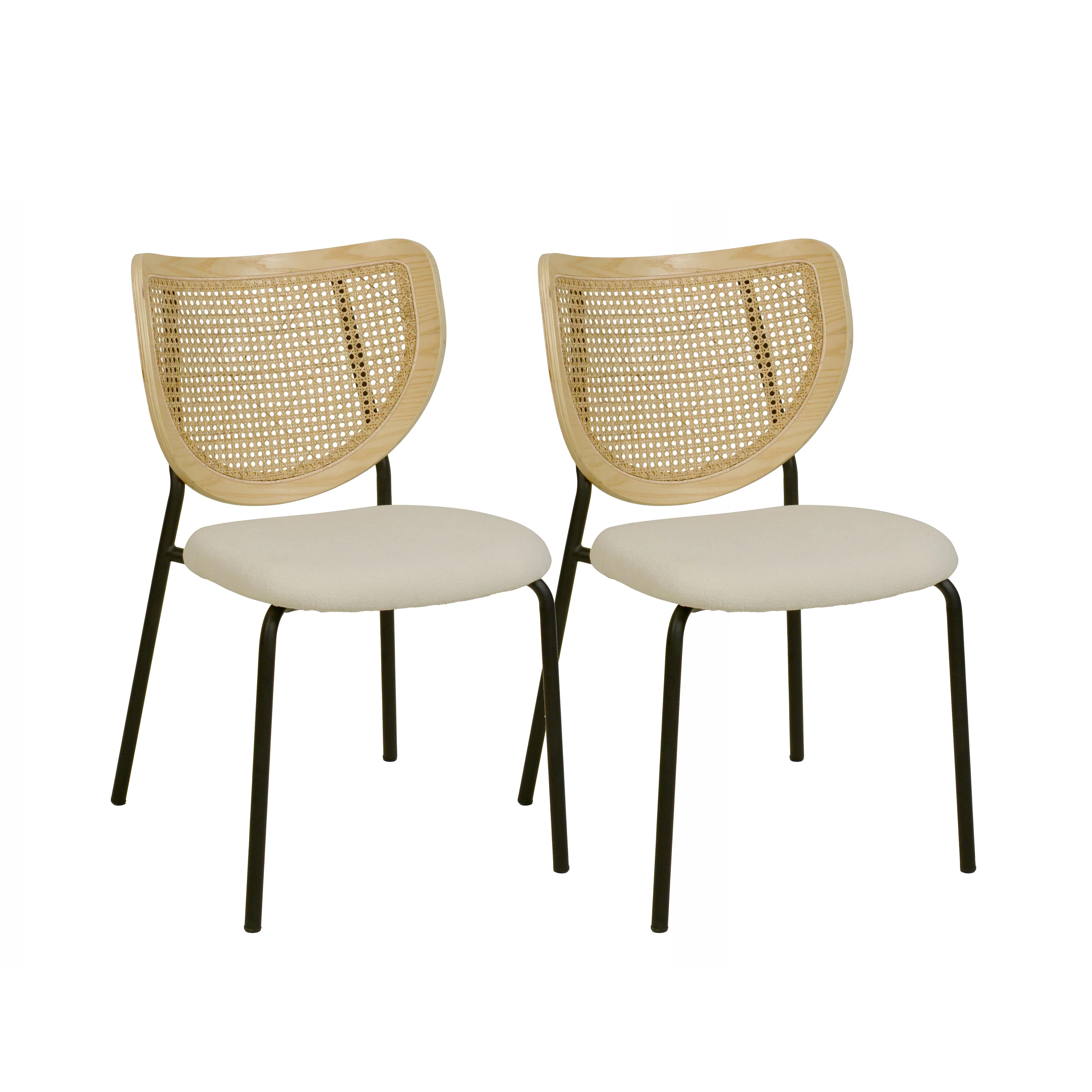 Nessie Natural Rattan Dining Chair - Set of 2 1 Nessie Natural Rattan Dining Chair - Set of 2