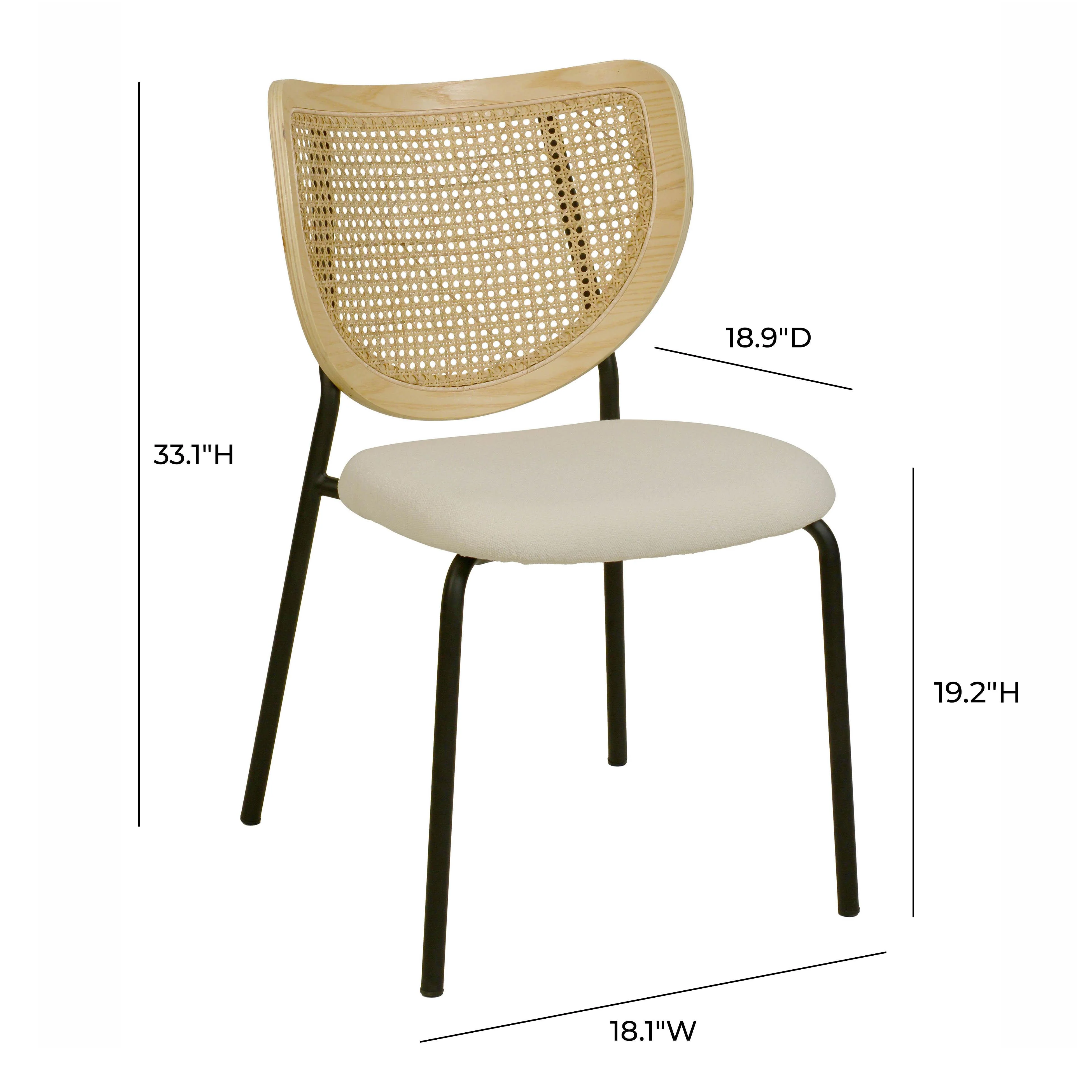 Nessie Natural Rattan Dining Chair - Set of 2 14 Nessie Natural Rattan Dining Chair - Set of 2