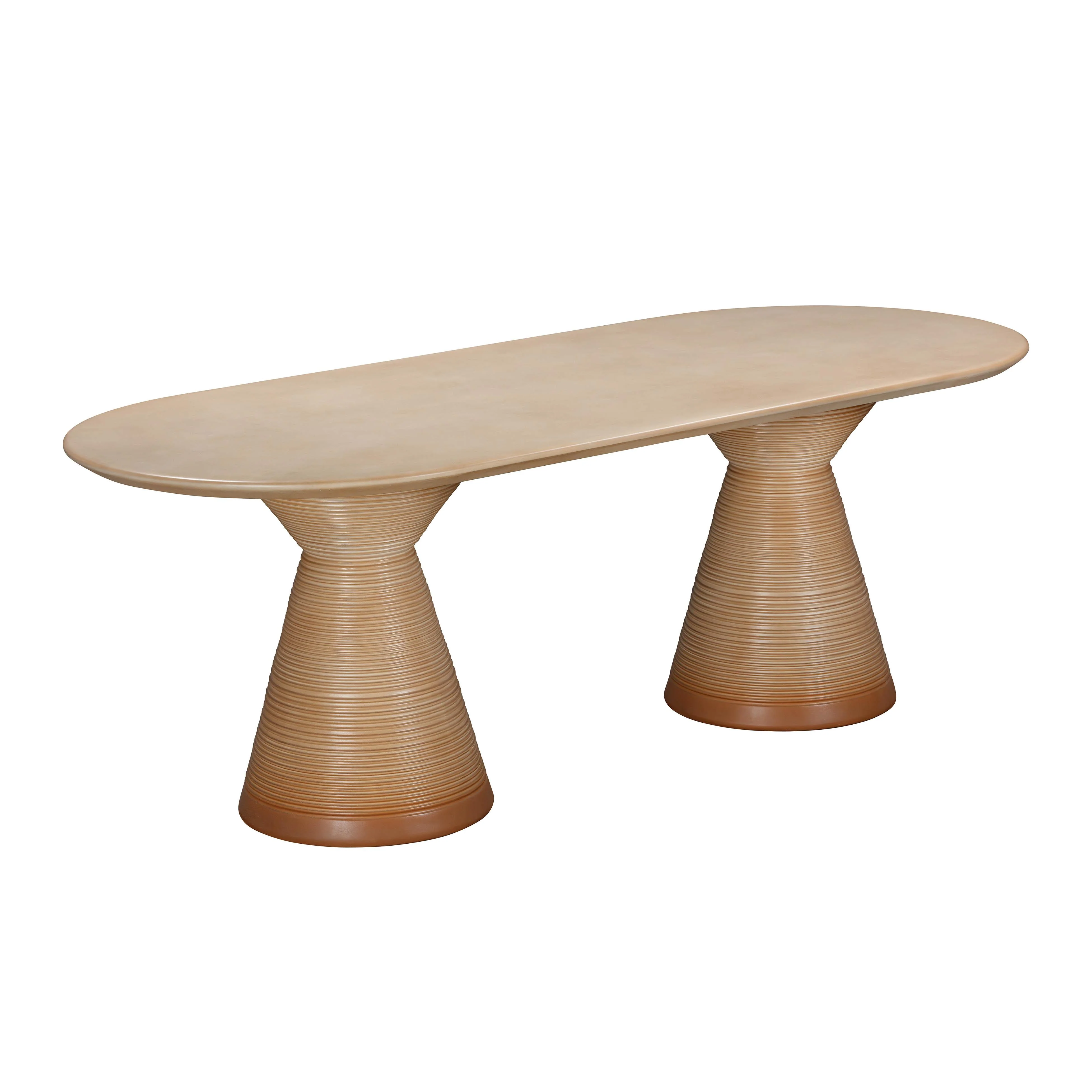 Fassa Terracotta Indoor / Outdoor 87" Oval Dining Table 1 Fassa Terracotta Indoor / Outdoor 87" Oval Dining Table