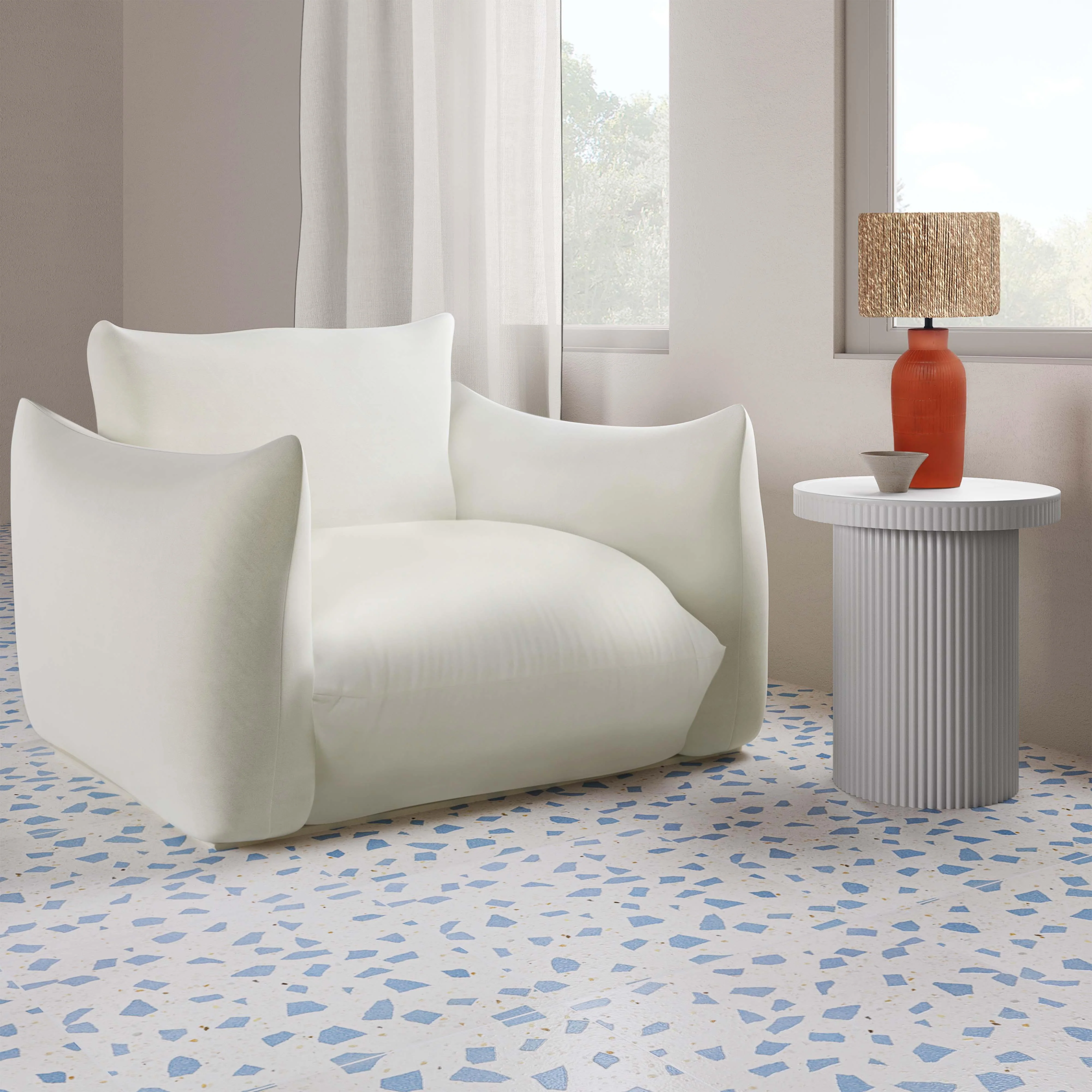 Darcy Concrete Indoor / Outdoor Side Table 30 Darcy Concrete Indoor / Outdoor Side Table