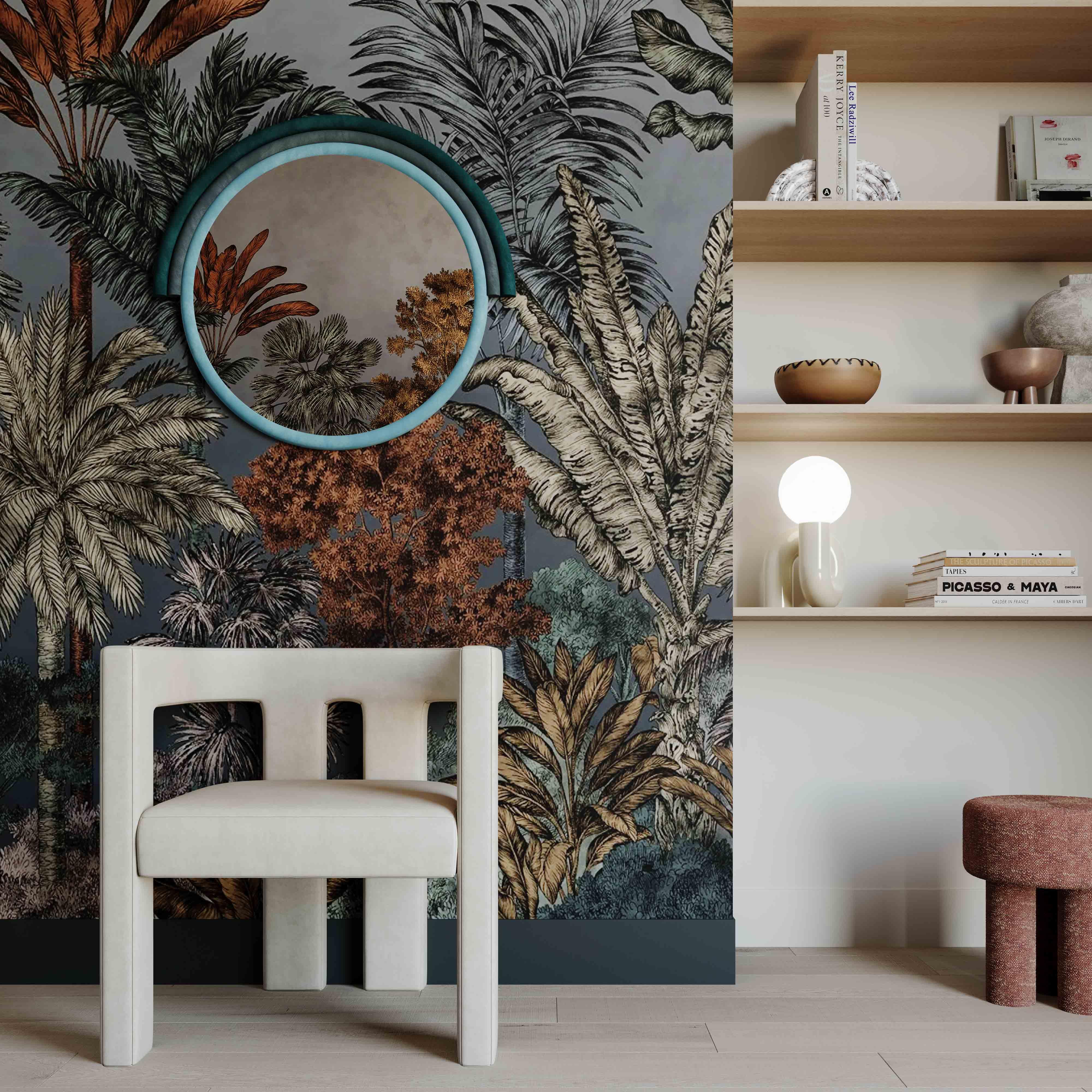 Lally Velvet Round Wall Mirror 12 Lally Velvet Round Wall Mirror