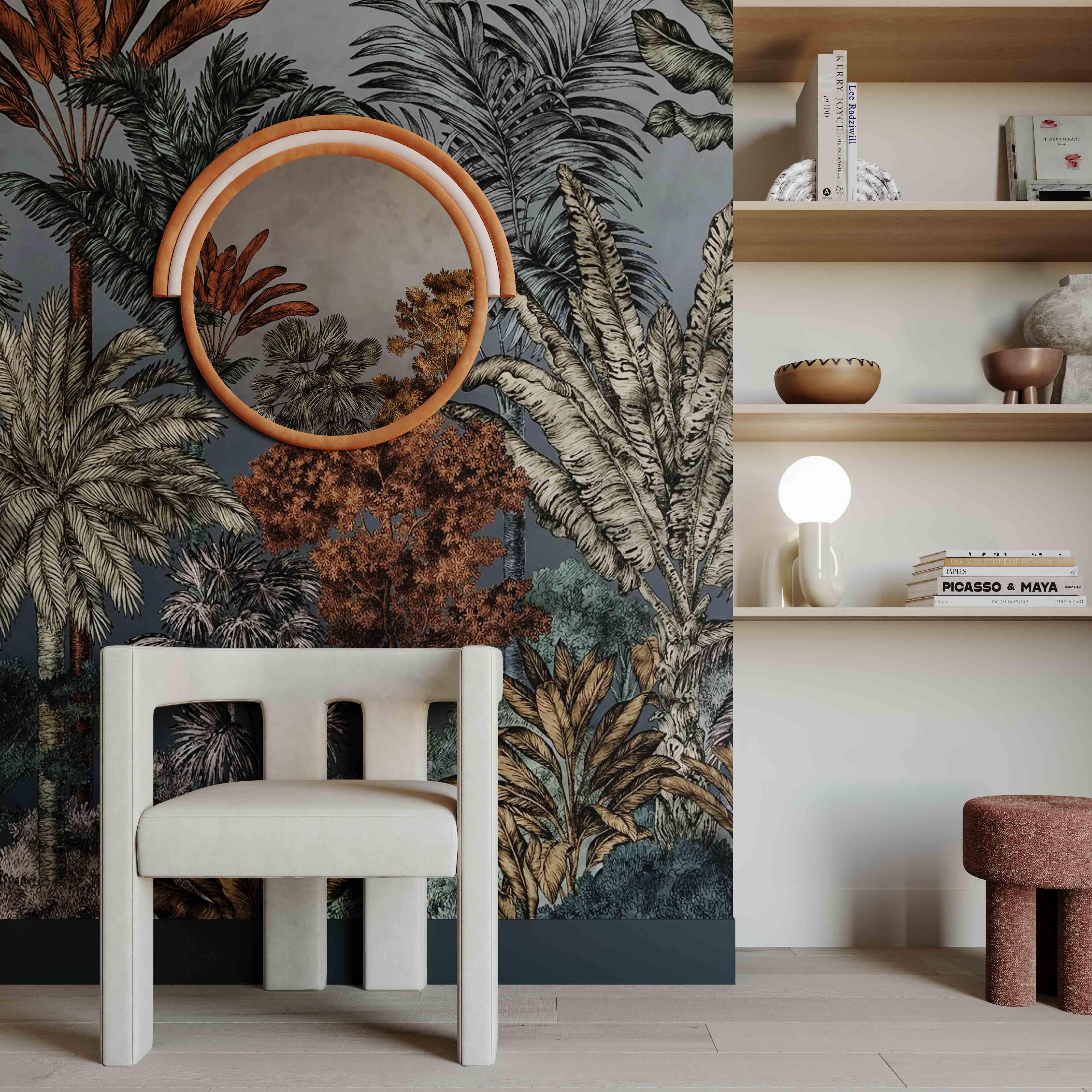 Lally Velvet Round Wall Mirror 17 Lally Velvet Round Wall Mirror