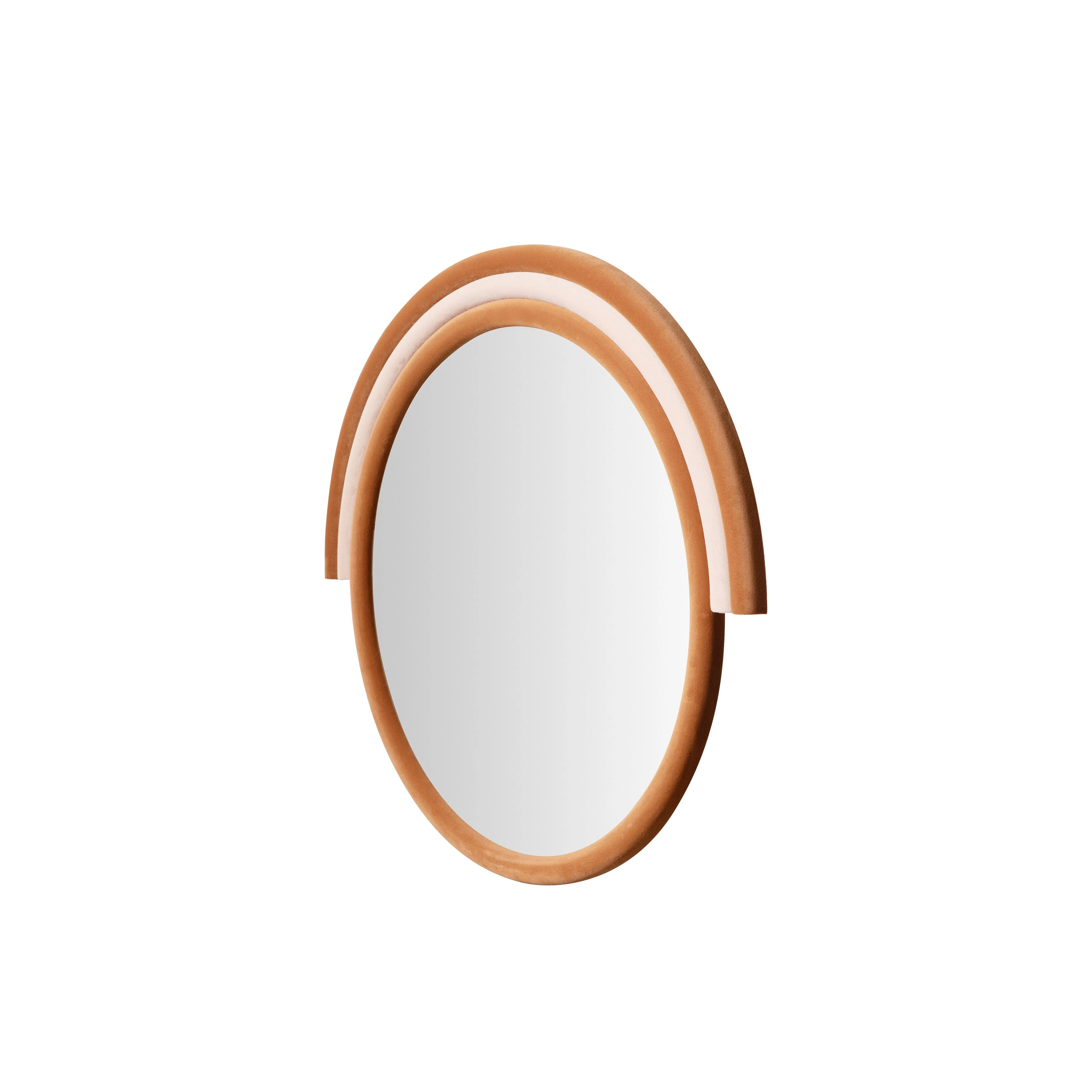 Lally Velvet Round Wall Mirror 18 Lally Velvet Round Wall Mirror
