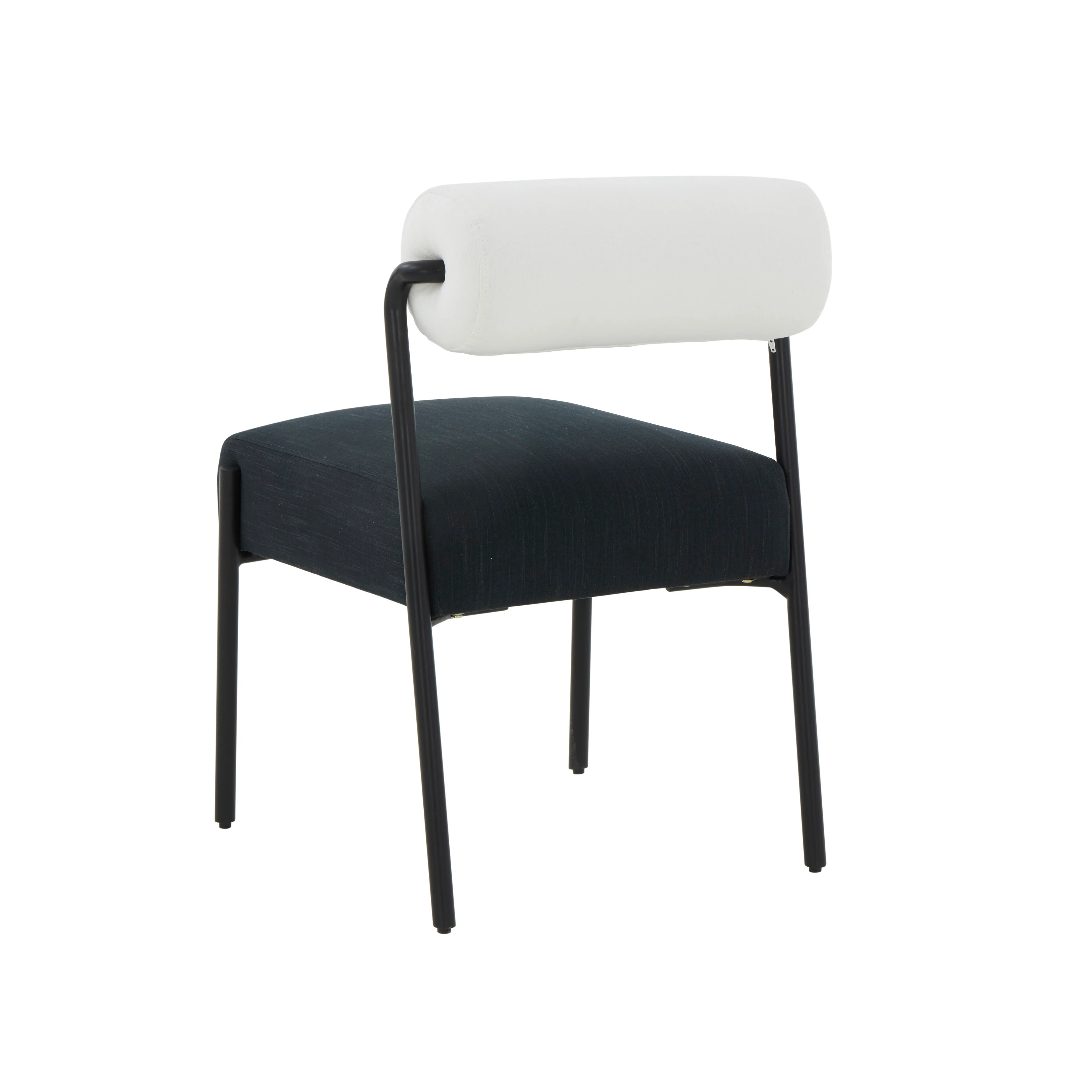 Jolene Cream and Black Performance Linen Dining Chair - Set of 2 12 Jolene Cream and Black Performance Linen Dining Chair - Set of 2