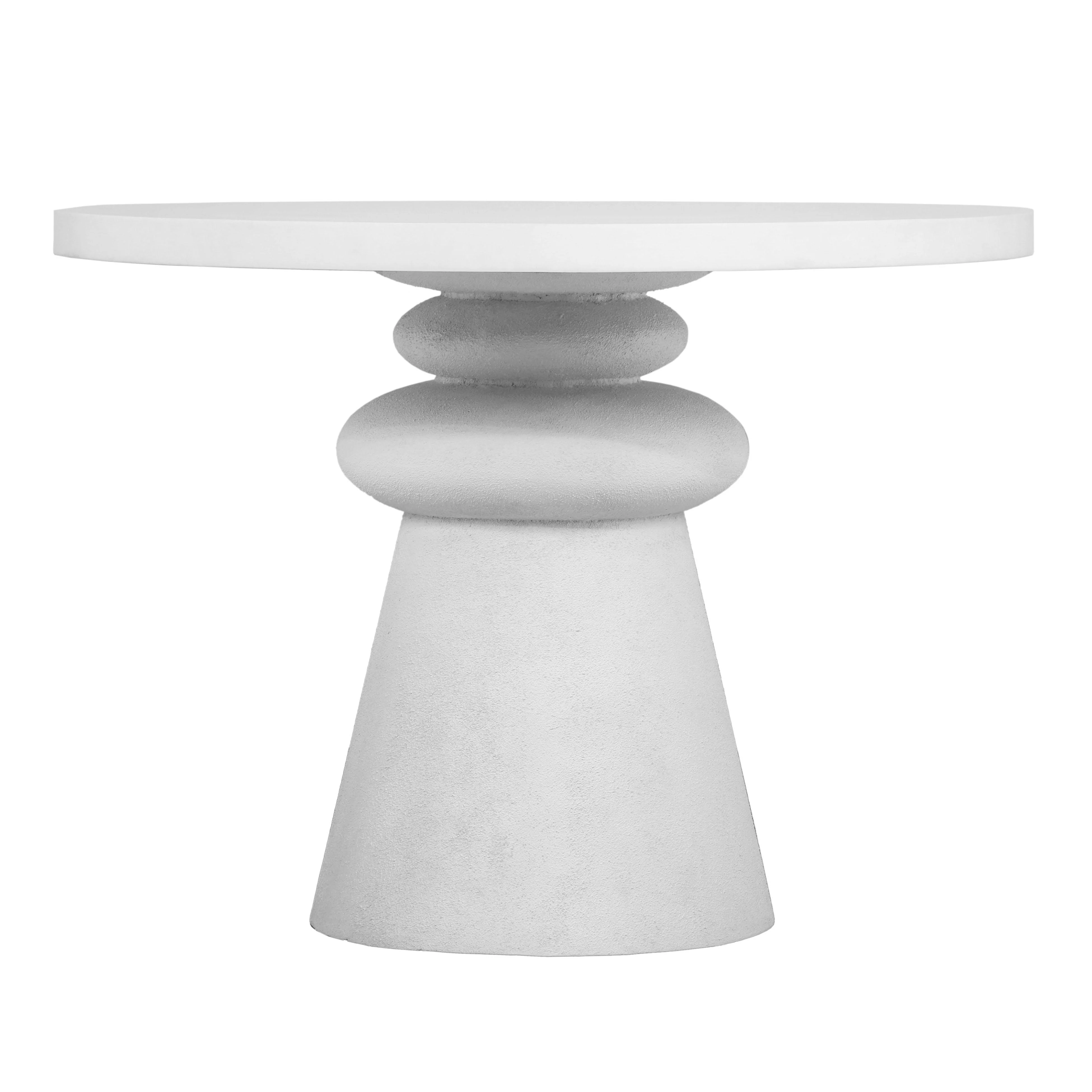 Lupita White 42" Round Dinette Table 1 Lupita White 42" Round Dinette Table