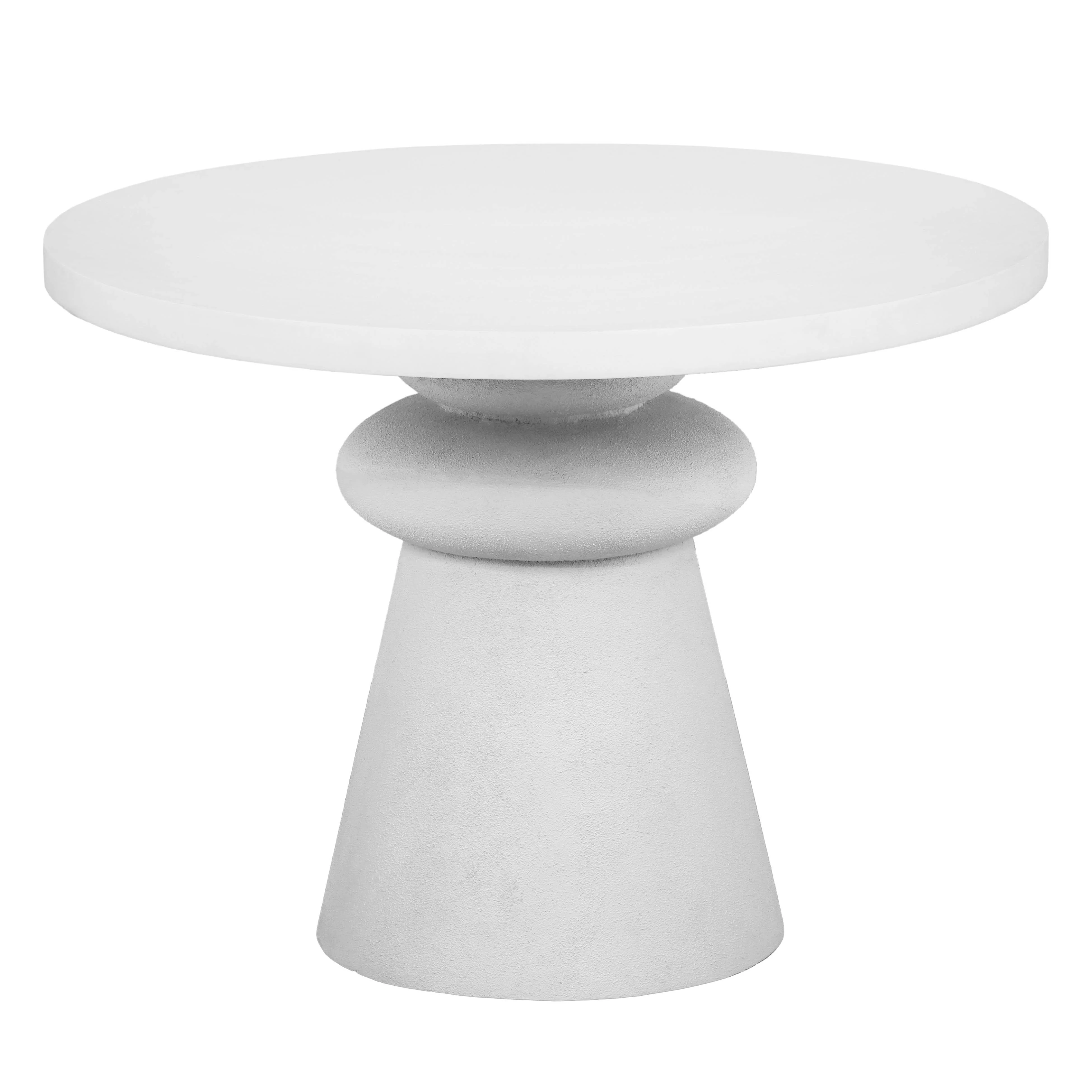 Lupita White 42" Round Dinette Table 9 Lupita White 42" Round Dinette Table