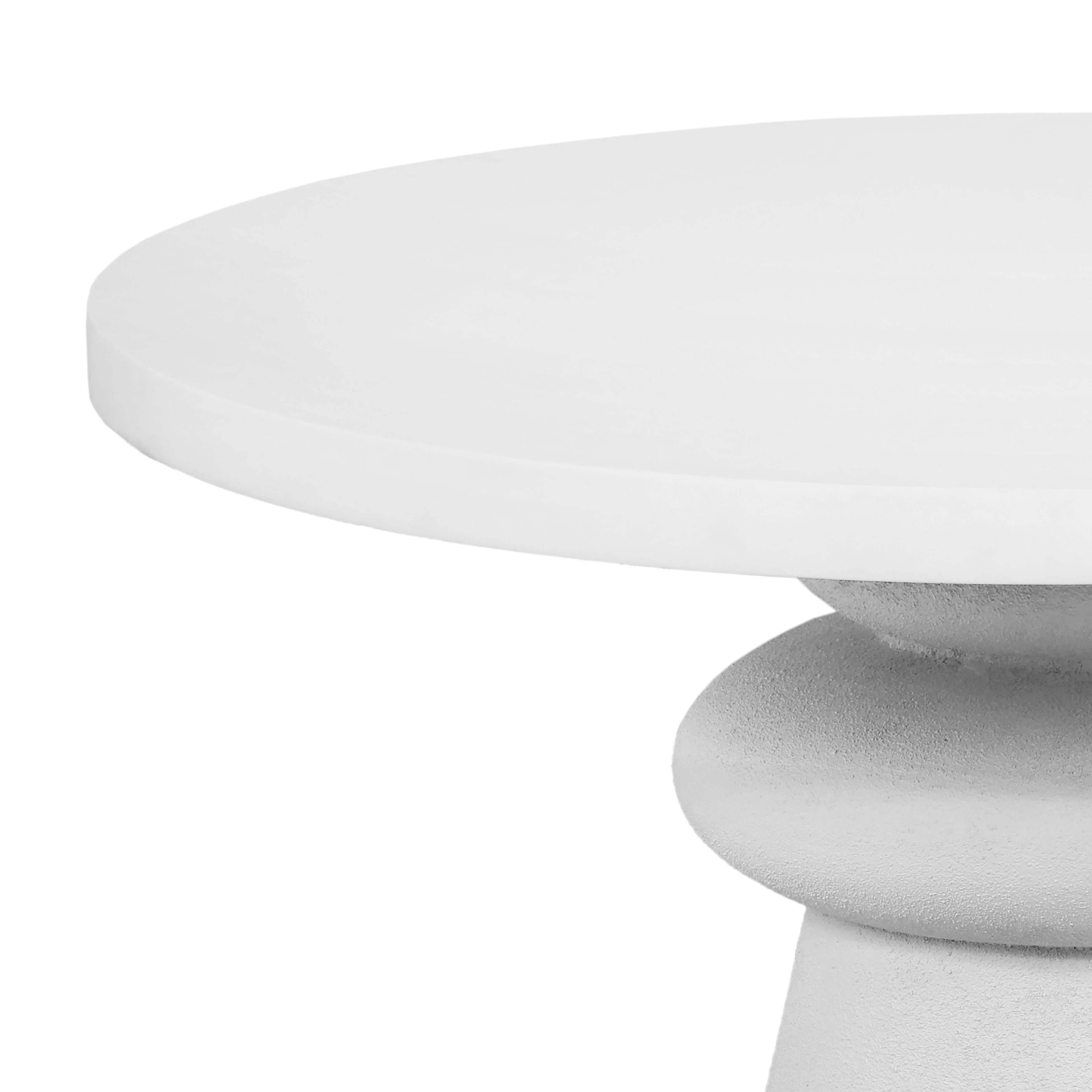 Lupita White 42" Round Dinette Table 10 Lupita White 42" Round Dinette Table