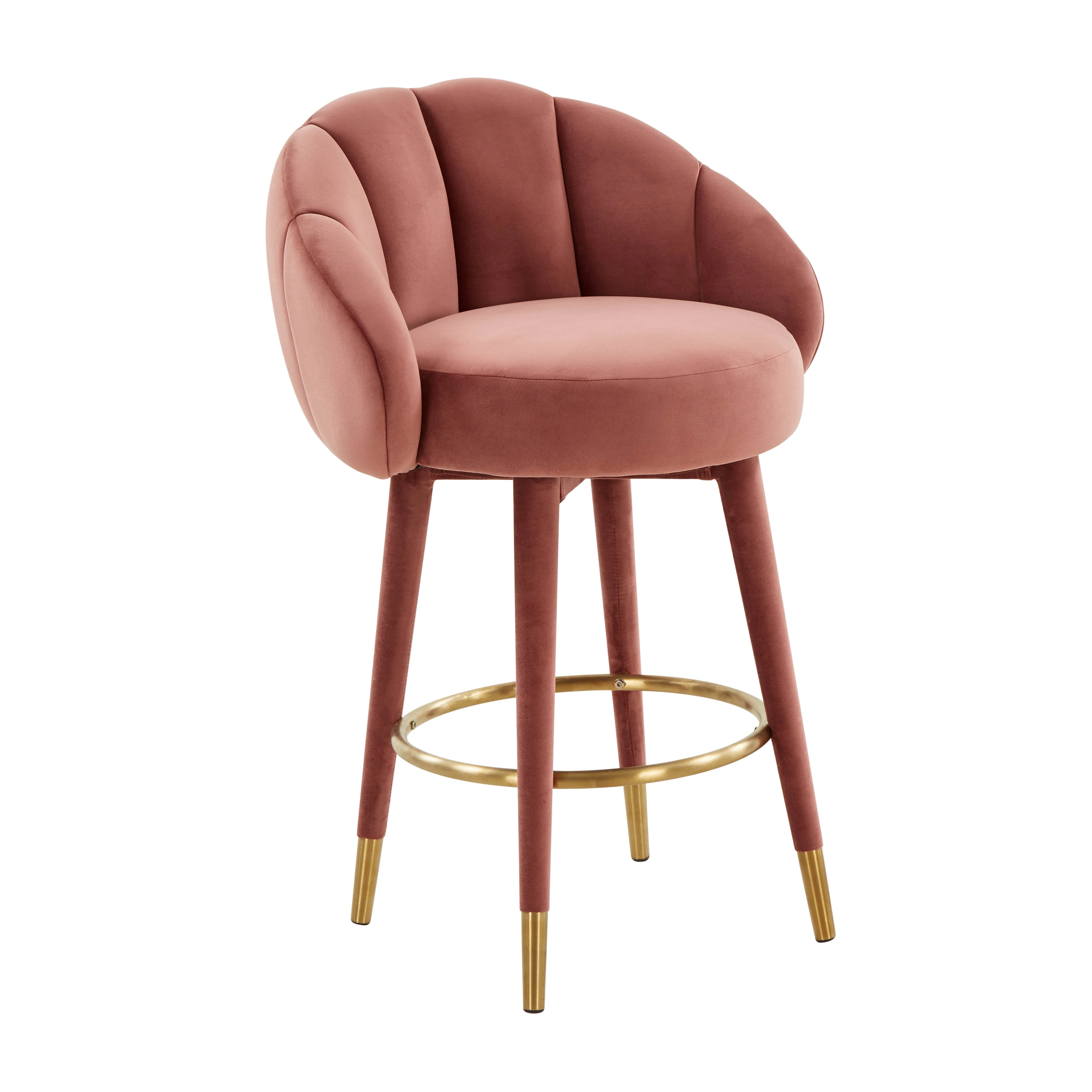 Myla Velvet Swivel Stool 1 Myla Velvet Swivel Stool