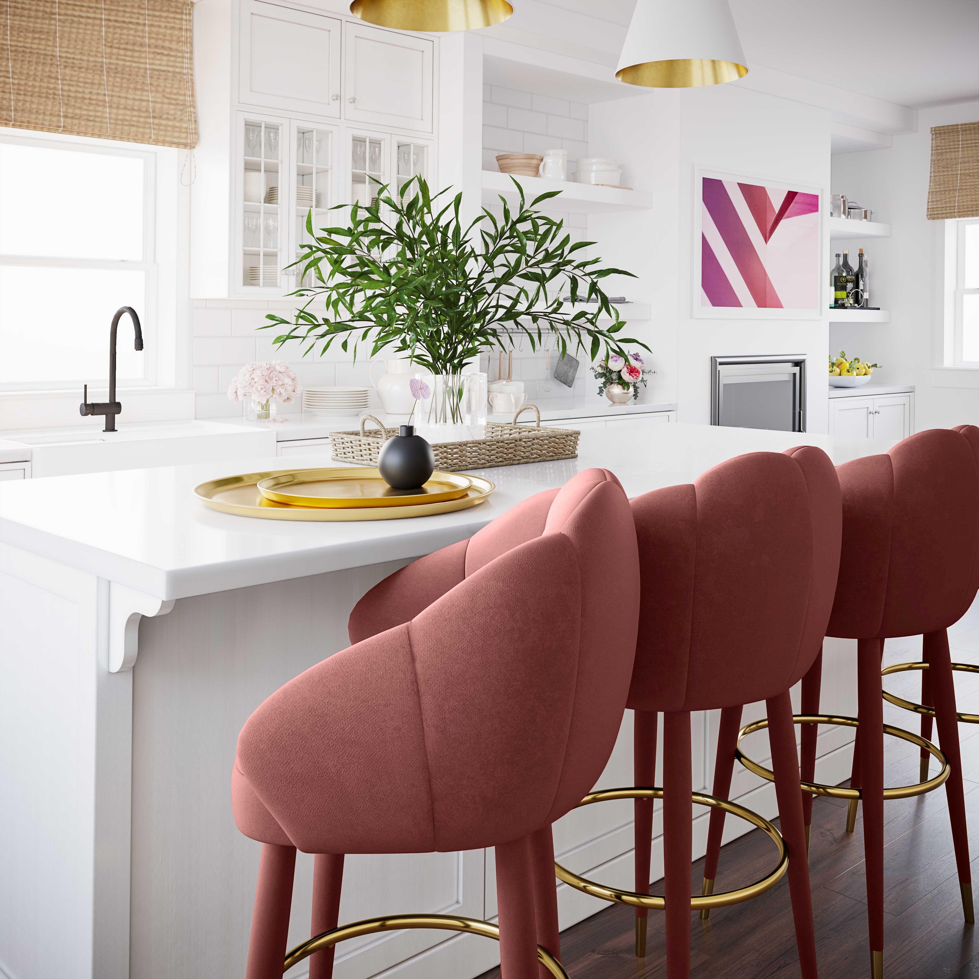 Myla Velvet Swivel Stool 51 Myla Velvet Swivel Stool