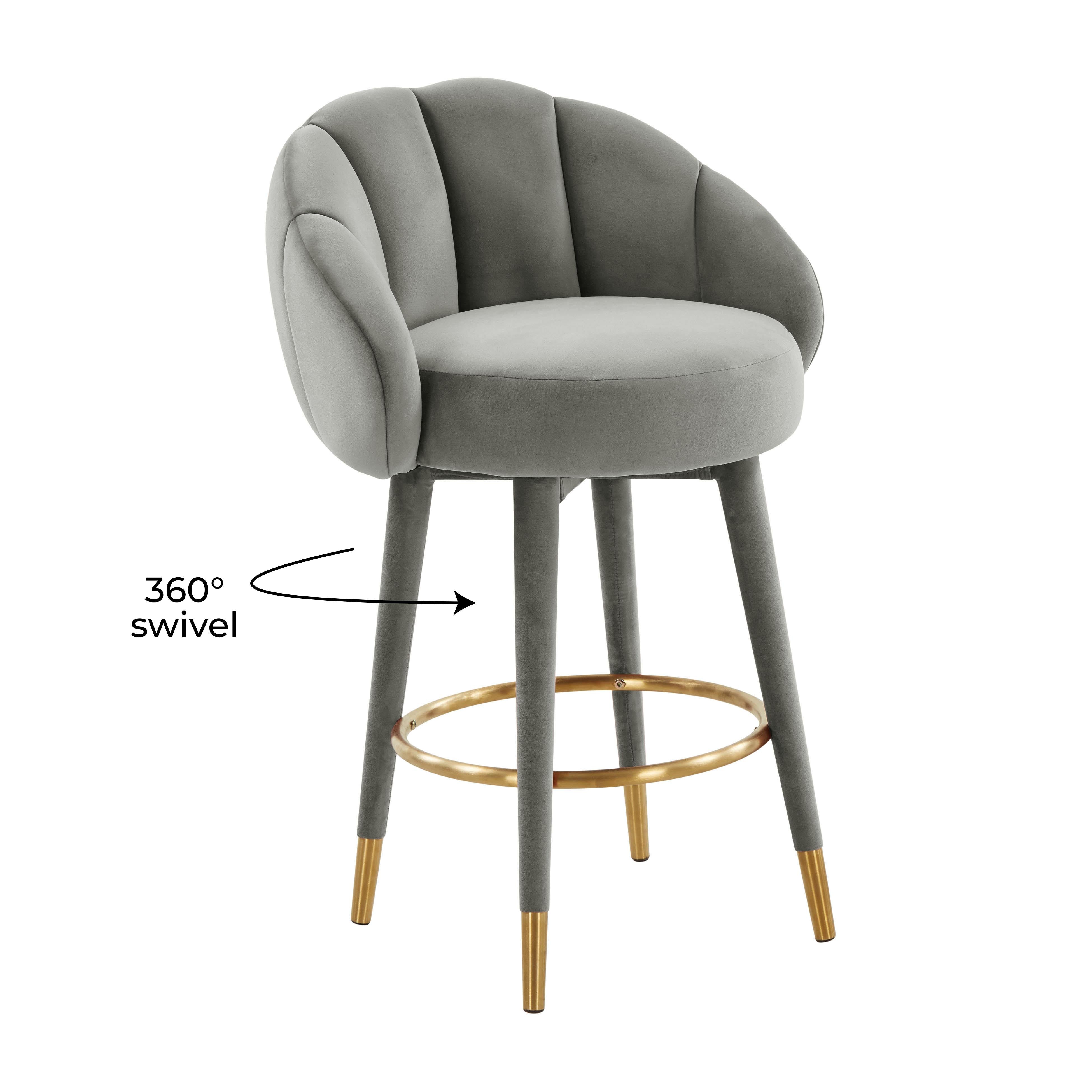 Myla Velvet Swivel Stool 73 Myla Velvet Swivel Stool