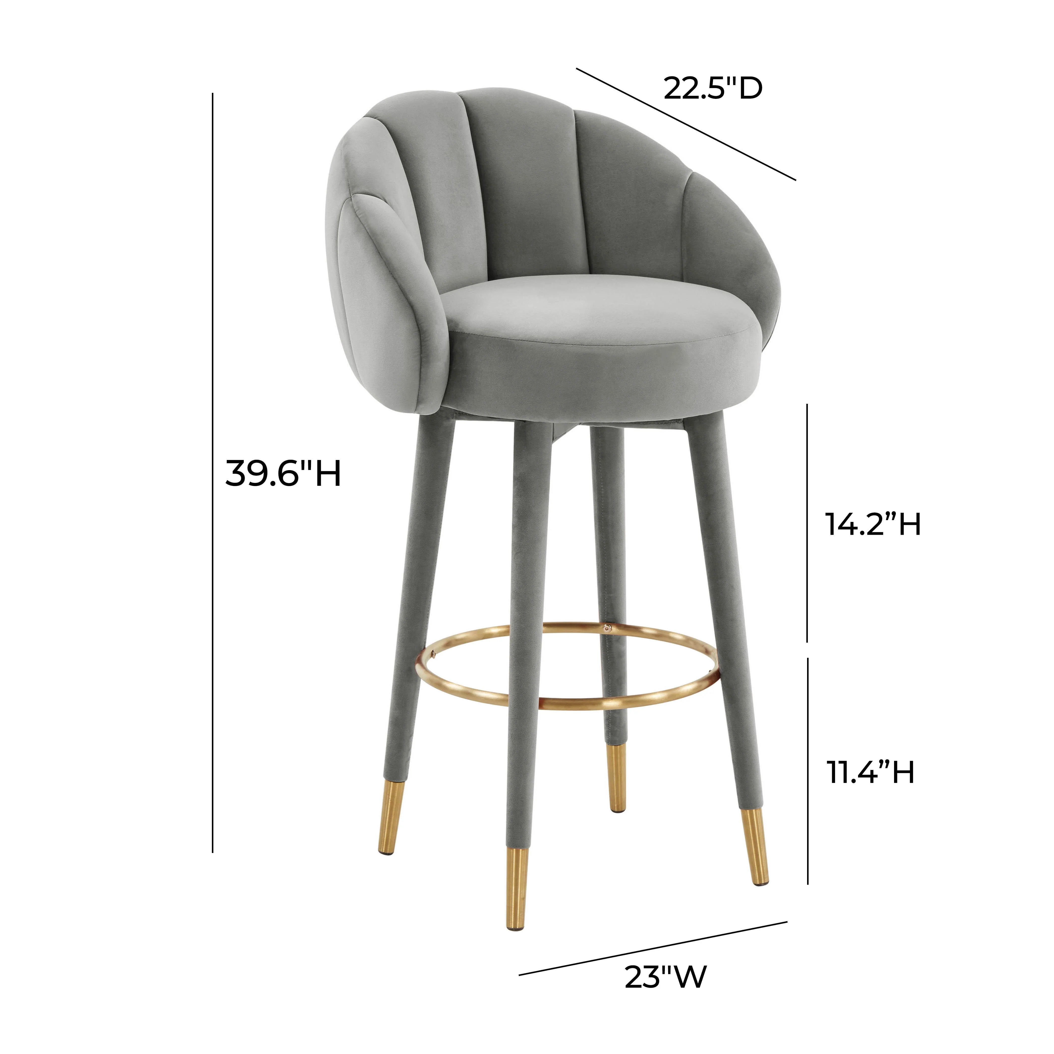 Myla Velvet Swivel Stool 81 Myla Velvet Swivel Stool