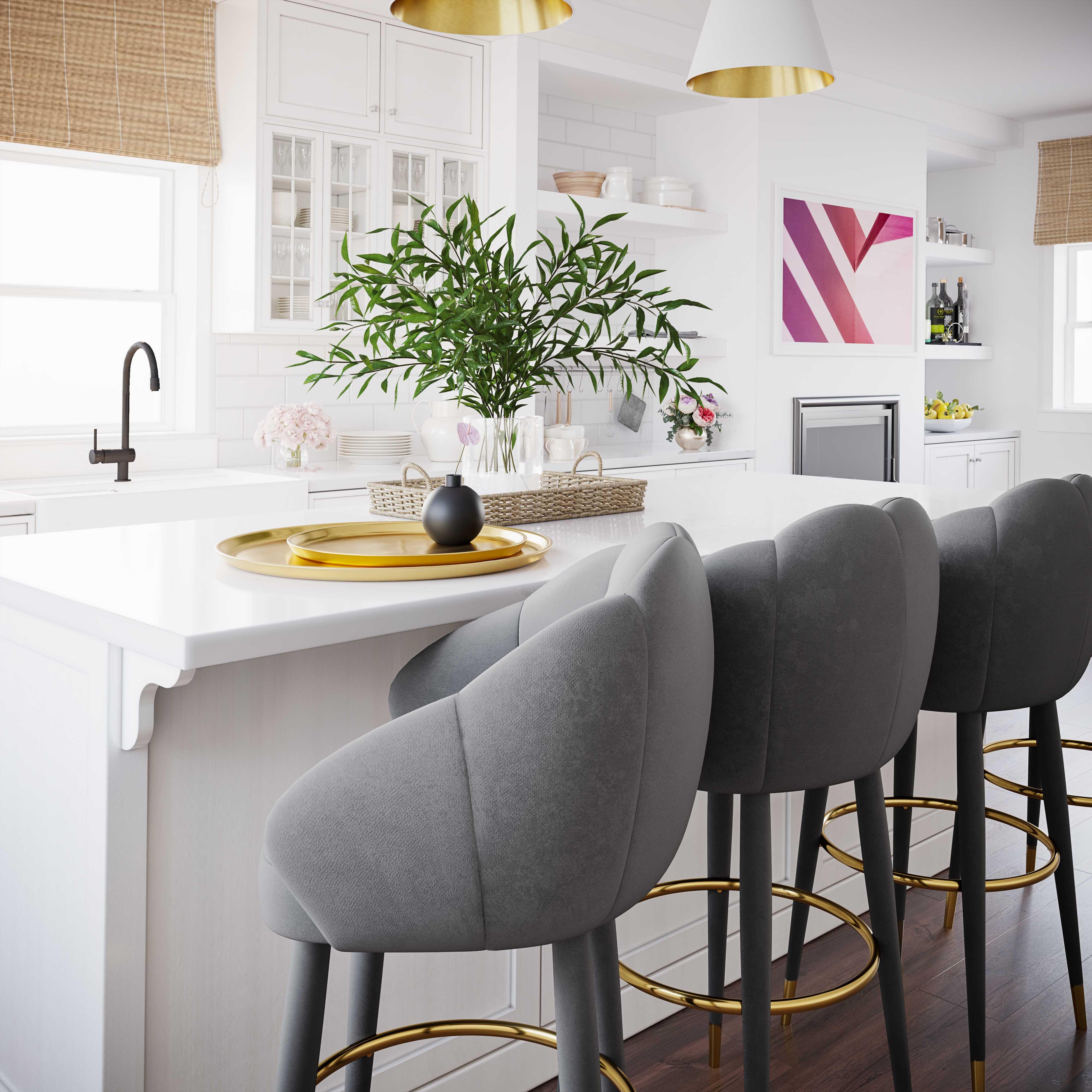 Myla Velvet Swivel Stool 82 Myla Velvet Swivel Stool