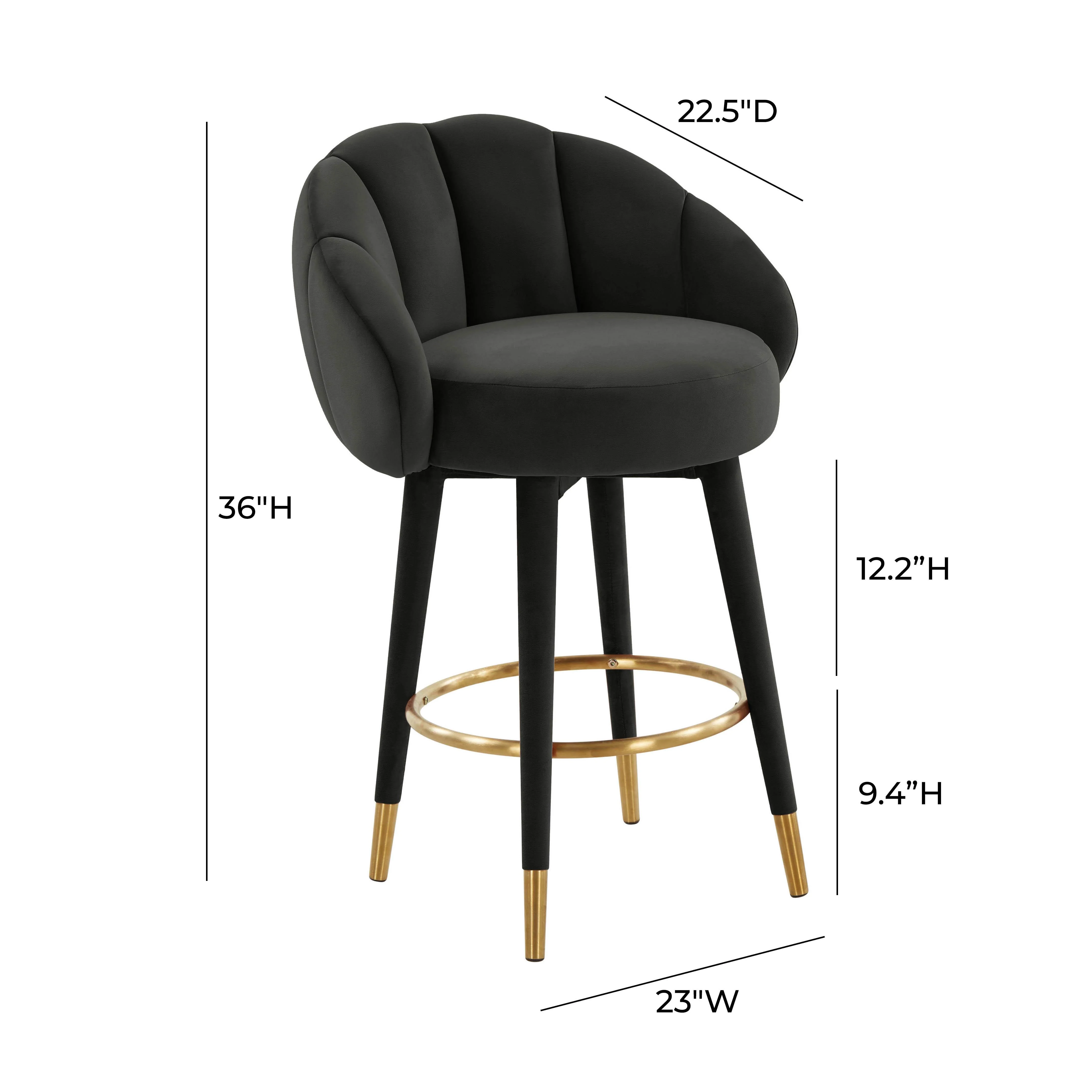 Myla Velvet Swivel Stool 90 Myla Velvet Swivel Stool