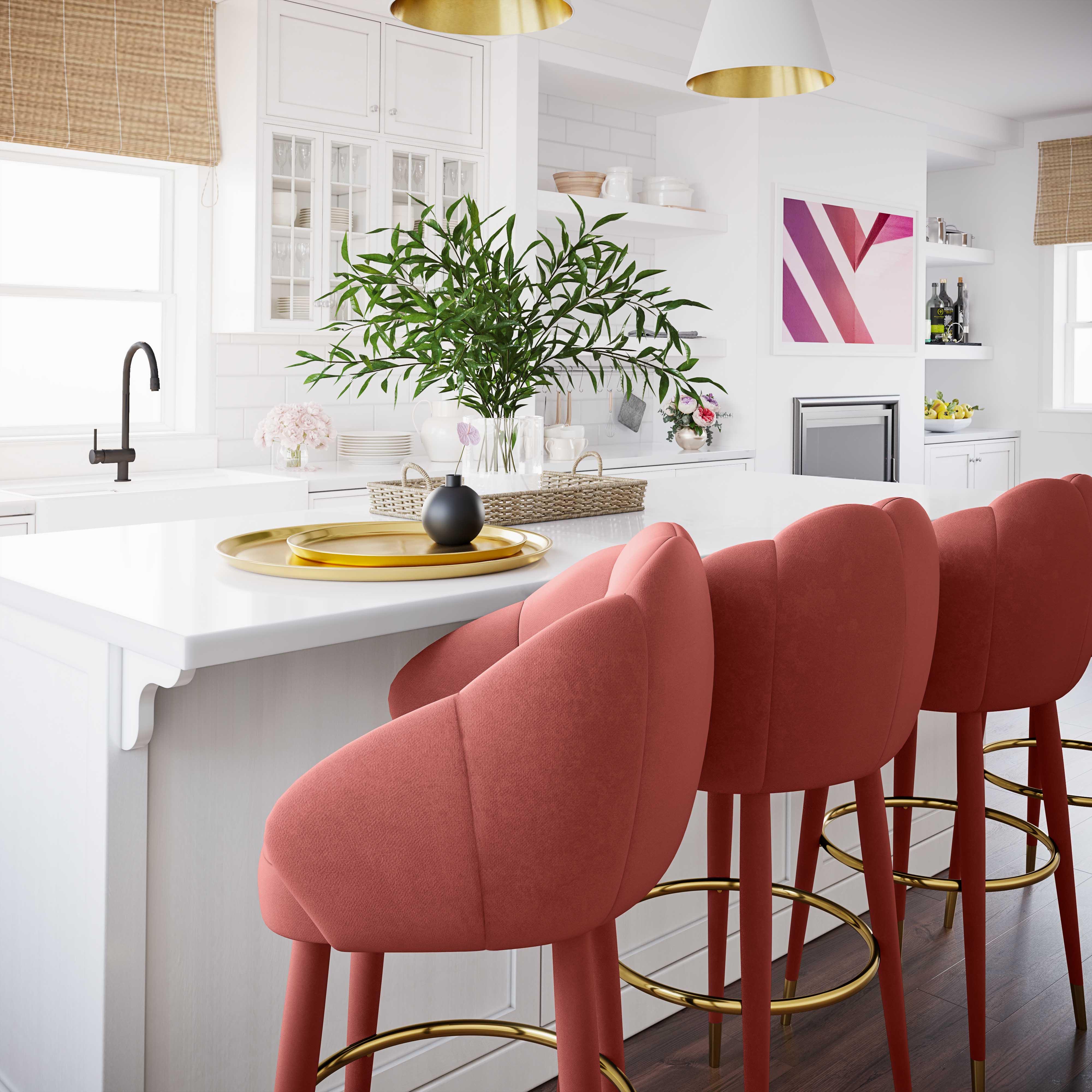 Myla Velvet Swivel Stool 58 Myla Velvet Swivel Stool