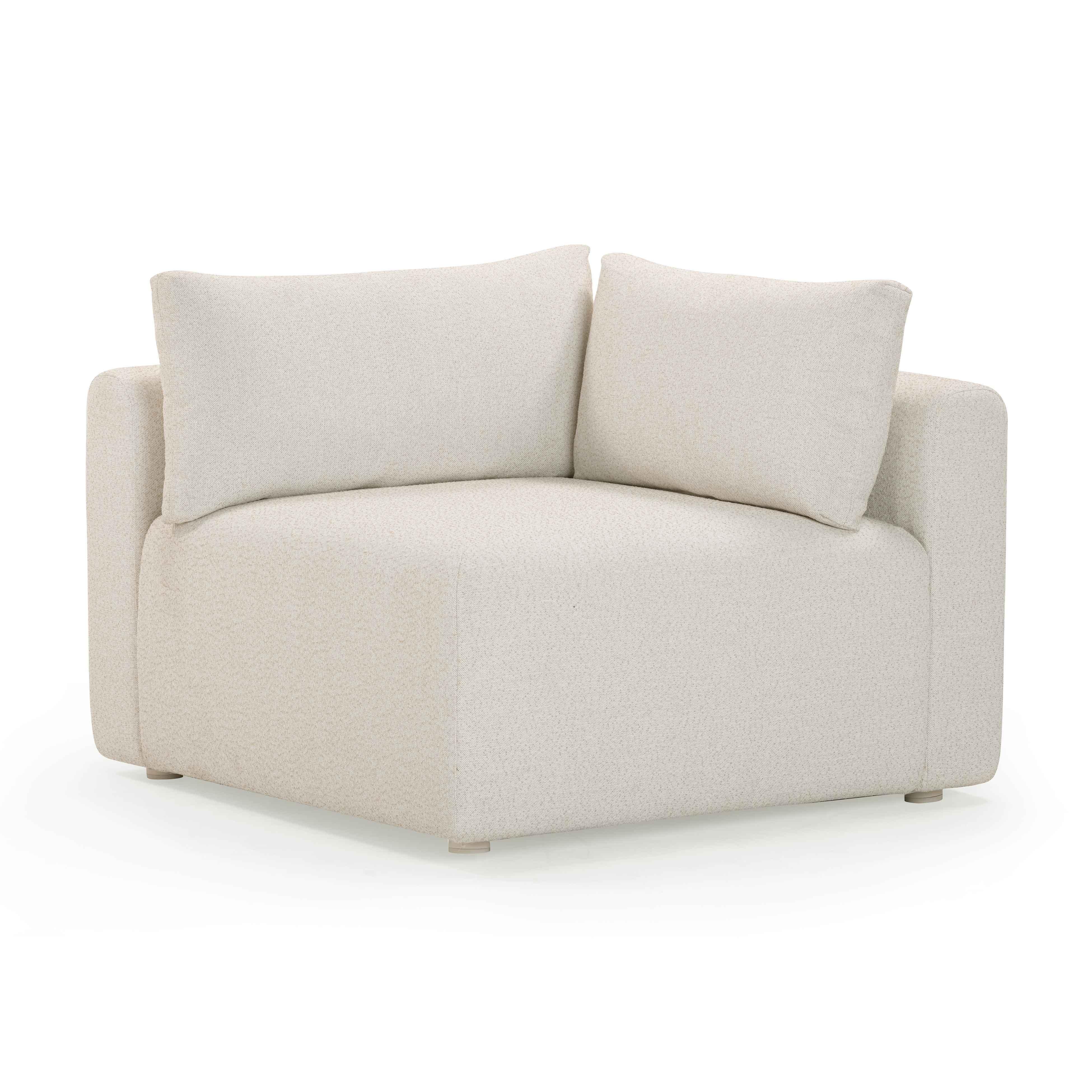 Hangover Cream Modular Outdoor Corner Chair