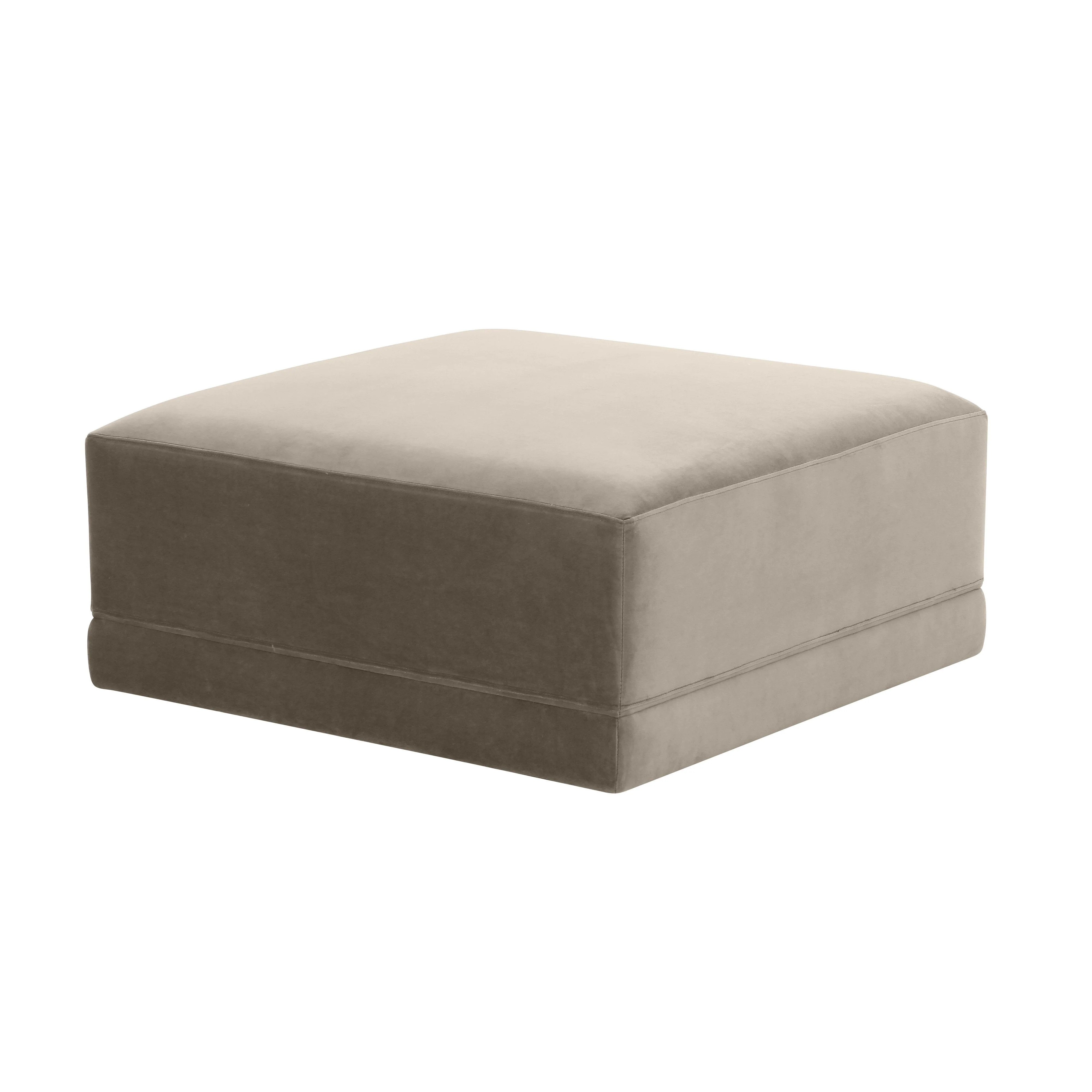 Willow Velvet Modular Ottoman 1 Willow Velvet Modular Ottoman
