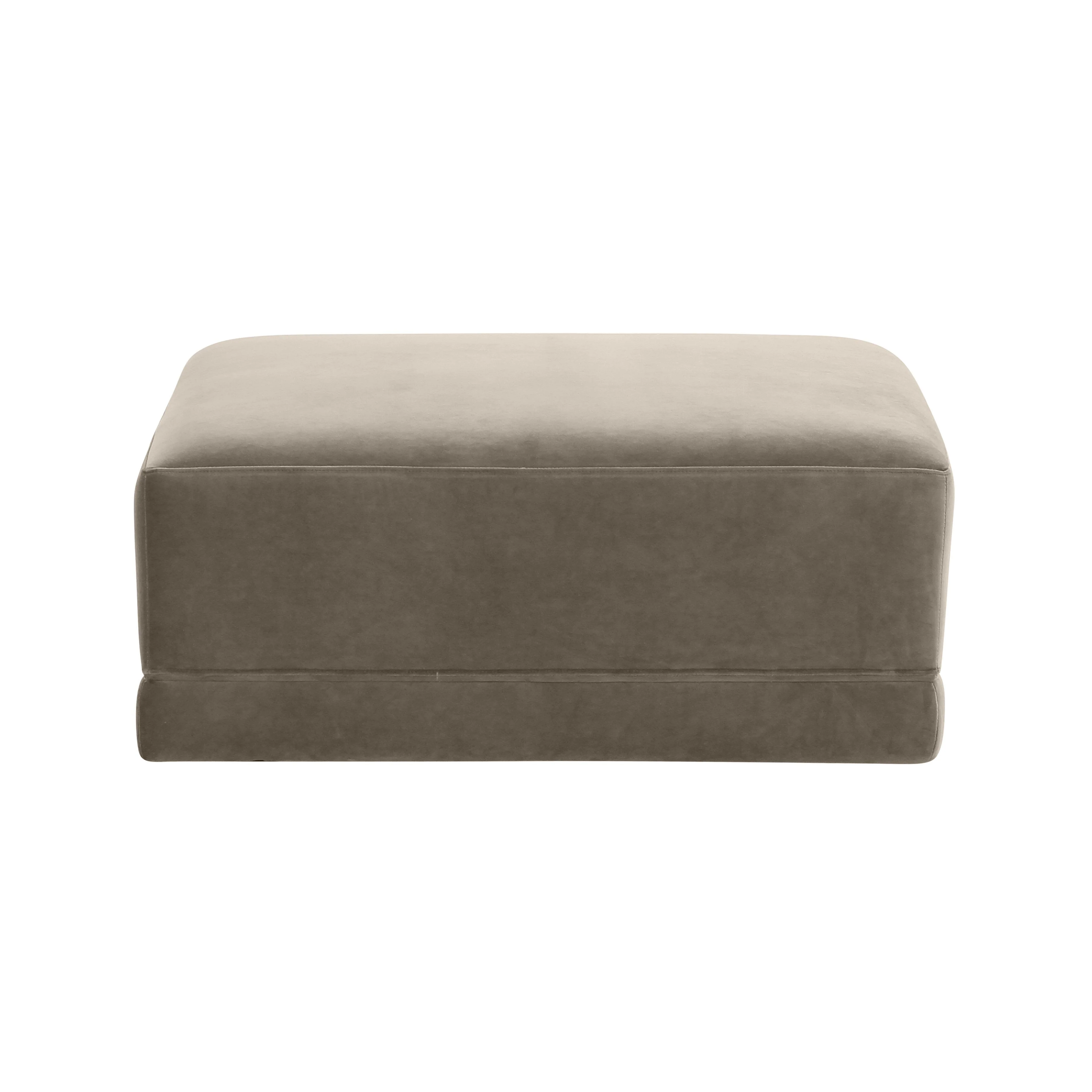 Willow Velvet Modular Ottoman 18 Willow Velvet Modular Ottoman