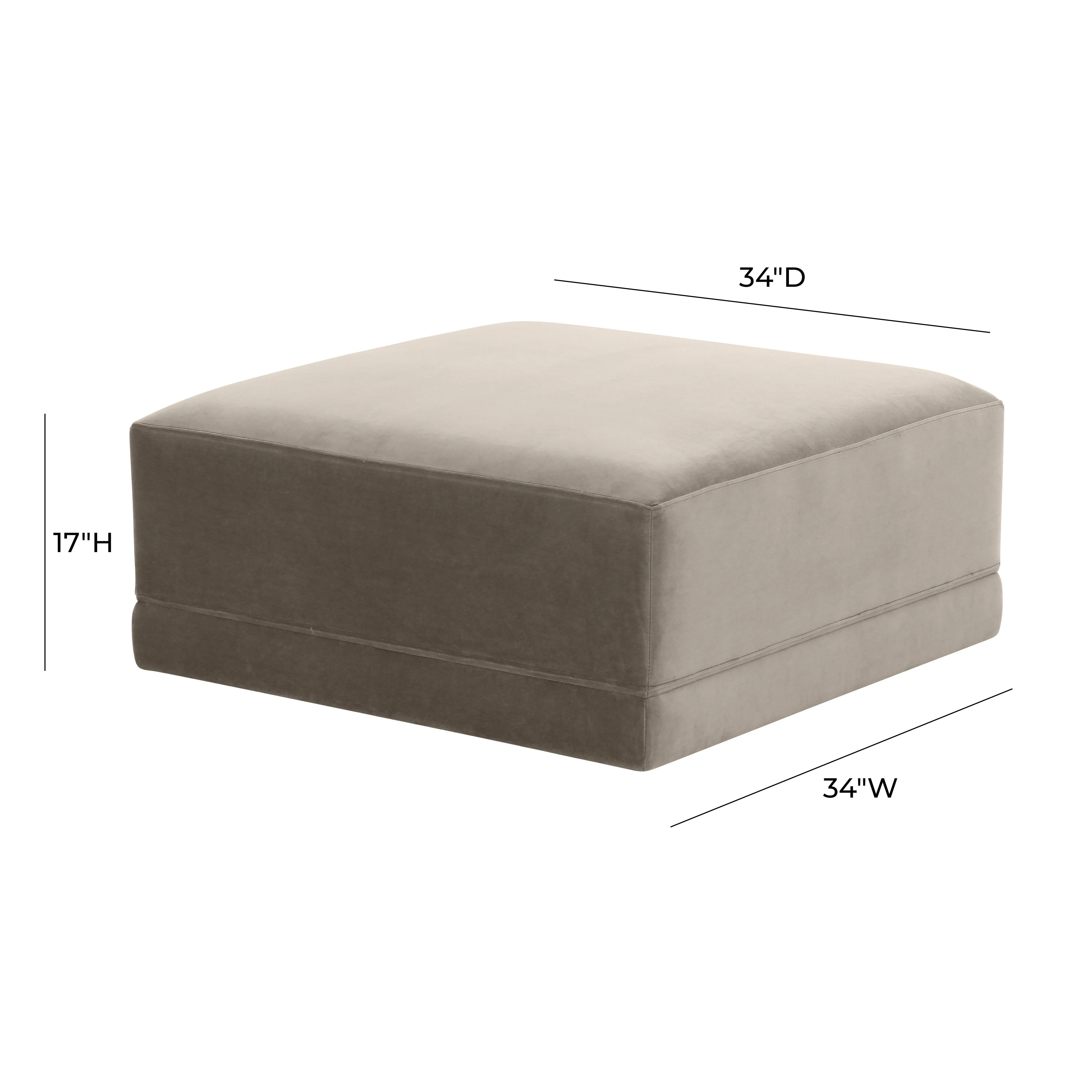 Willow Velvet Modular Ottoman 19 Willow Velvet Modular Ottoman