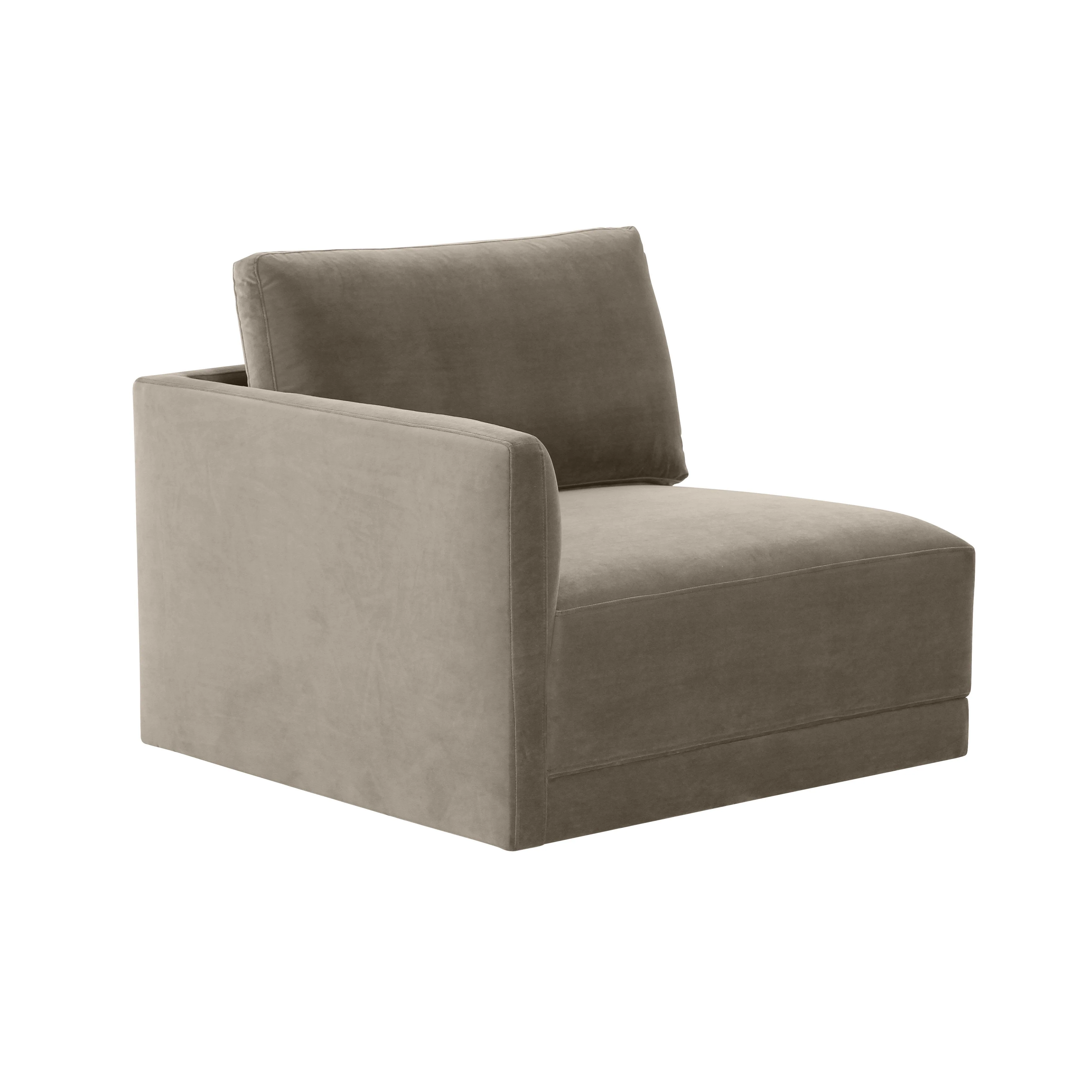 Willow Velvet Modular LAF Corner Chair 1 Willow Velvet Modular LAF Corner Chair