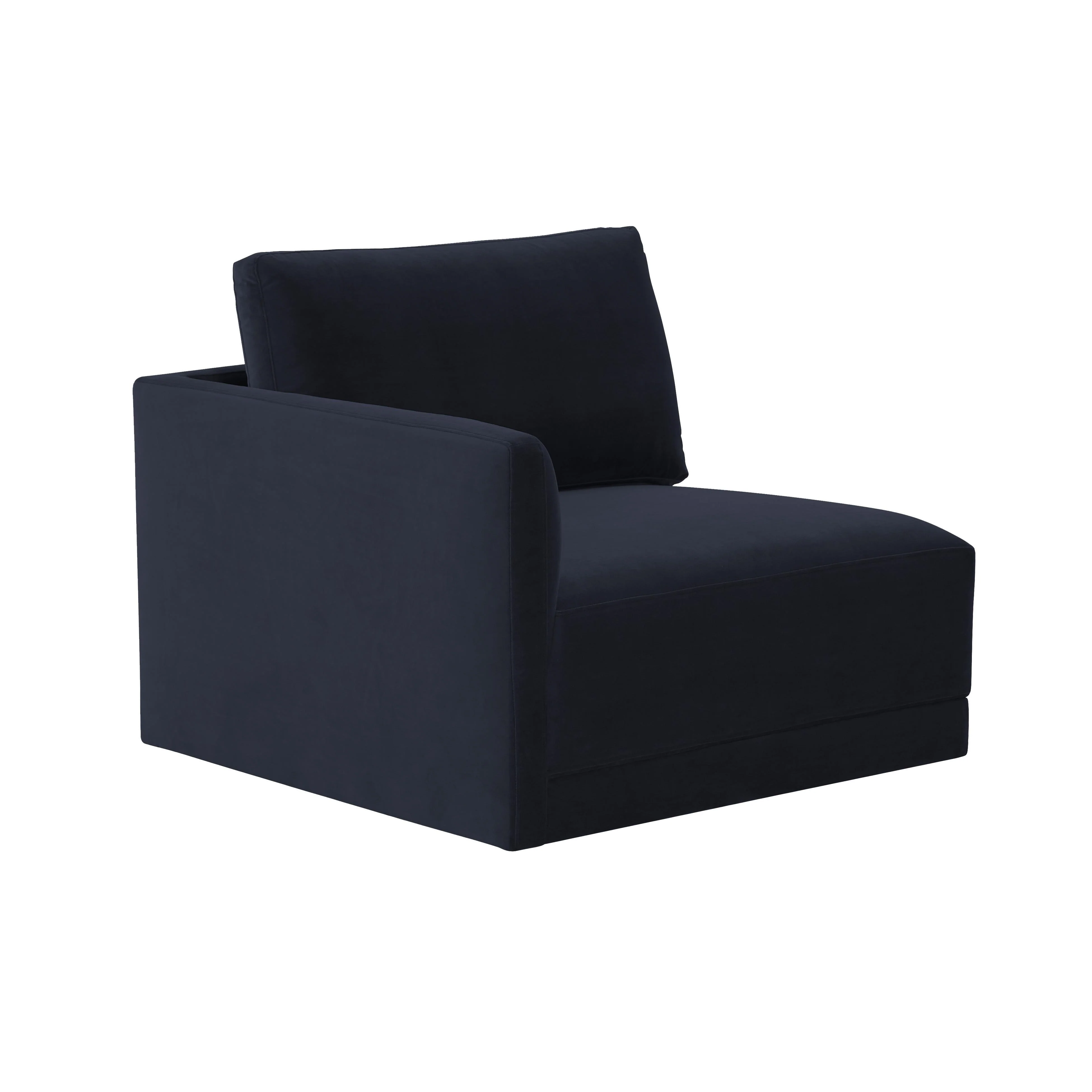 Willow Velvet Modular LAF Corner Chair 39 Willow Velvet Modular LAF Corner Chair