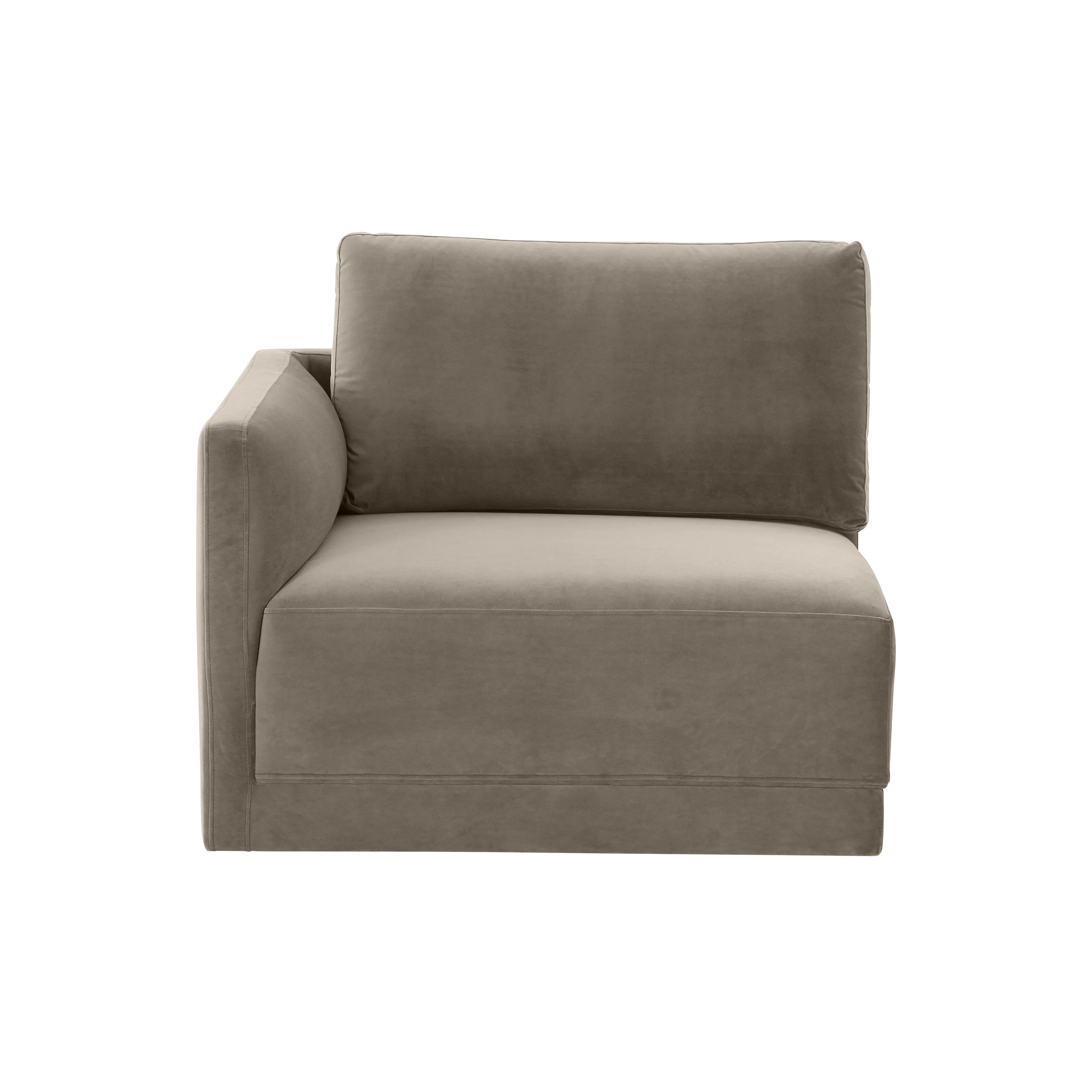 Willow Velvet Modular LAF Corner Chair 29 Willow Velvet Modular LAF Corner Chair