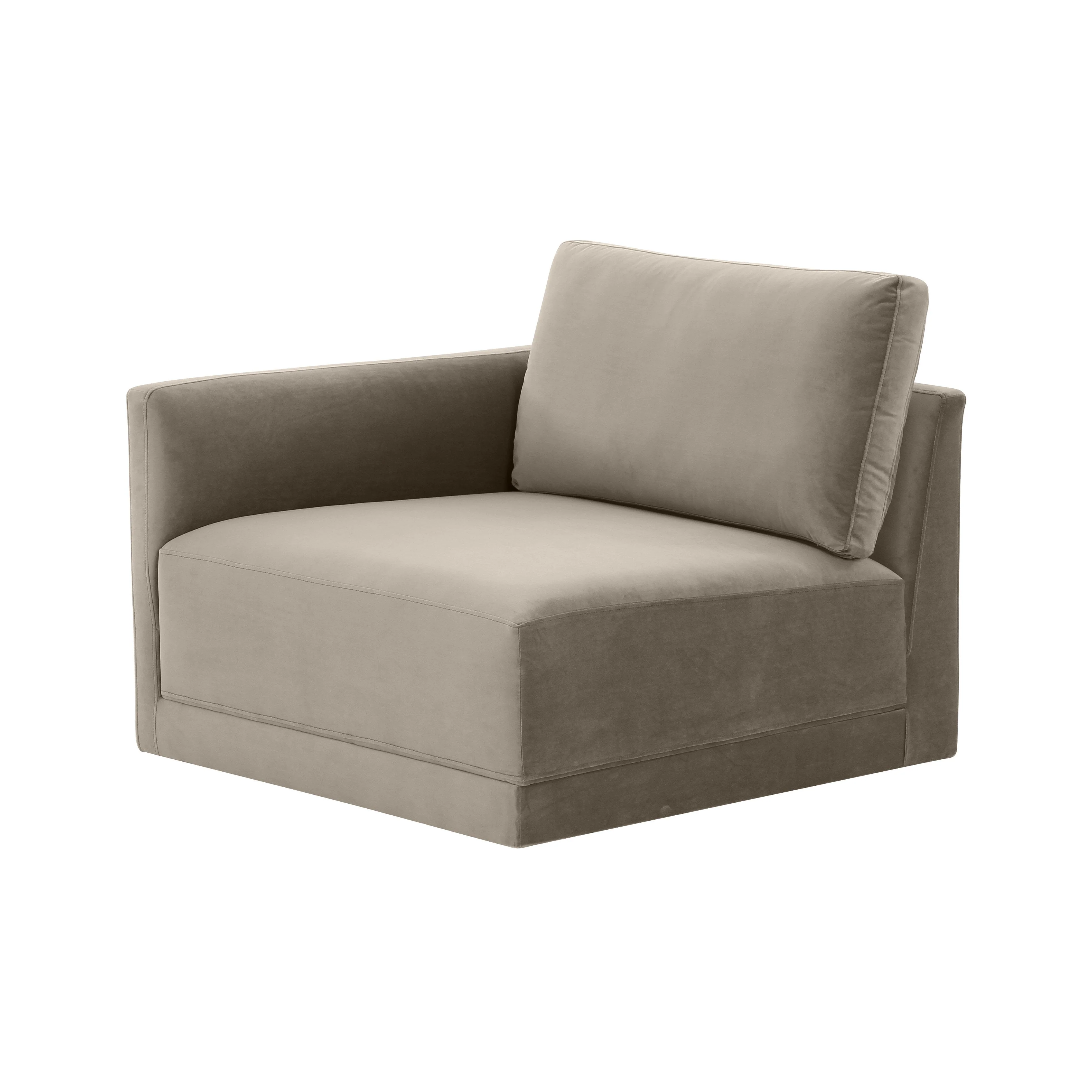 Willow Velvet Modular LAF Corner Chair 30 Willow Velvet Modular LAF Corner Chair