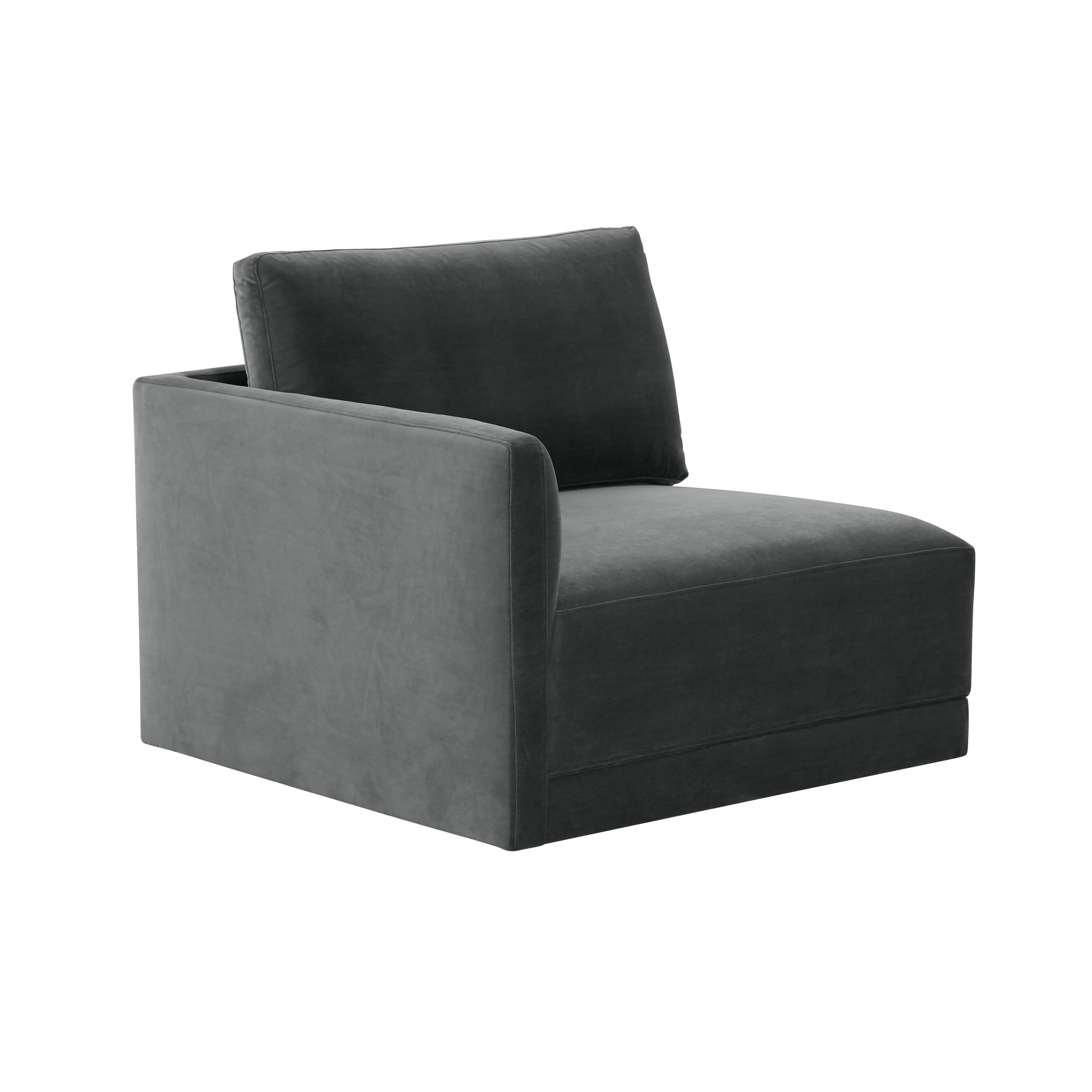 Willow Velvet Modular LAF Corner Chair 33 Willow Velvet Modular LAF Corner Chair